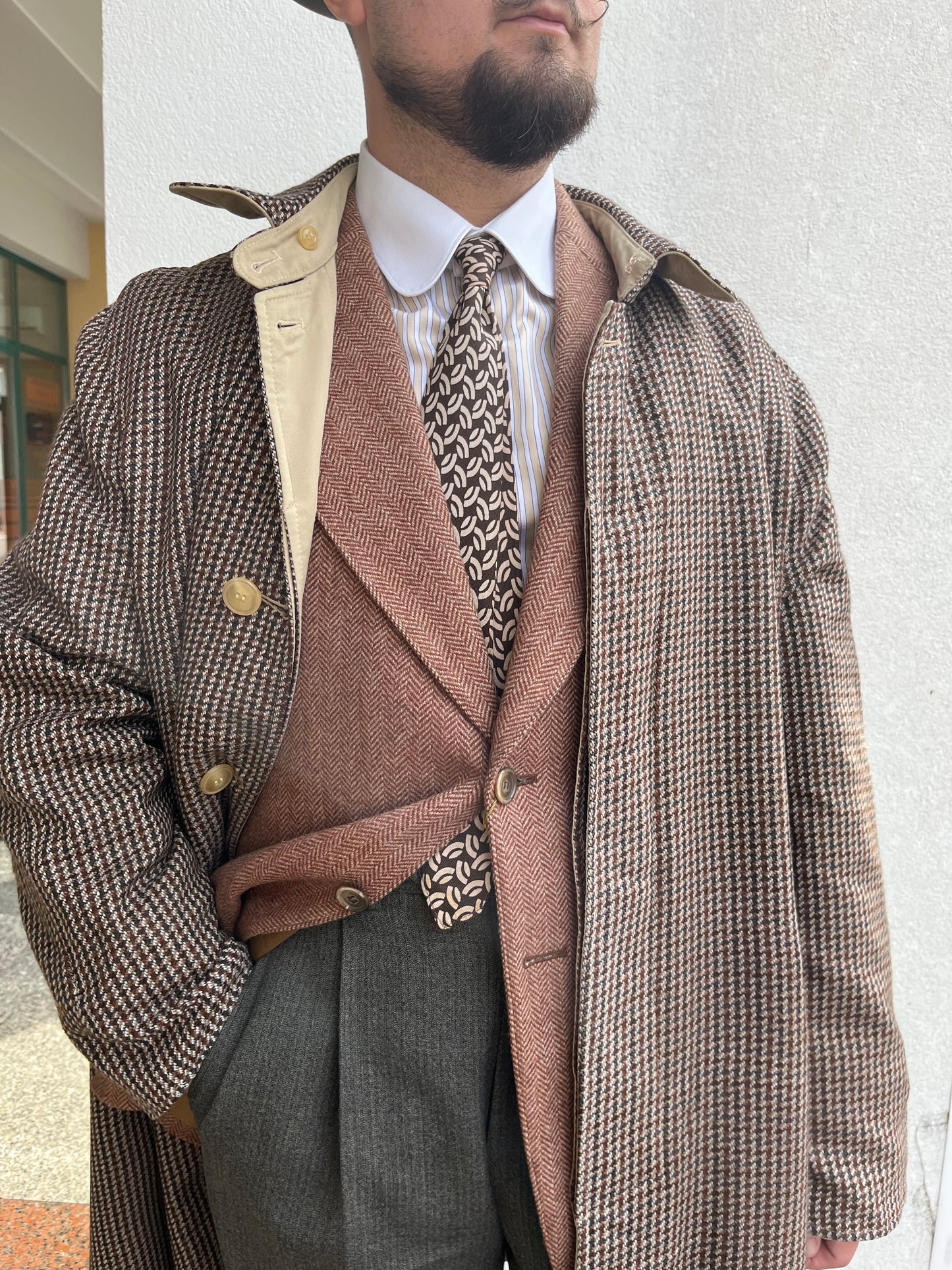 Trench anni ‘80 double face