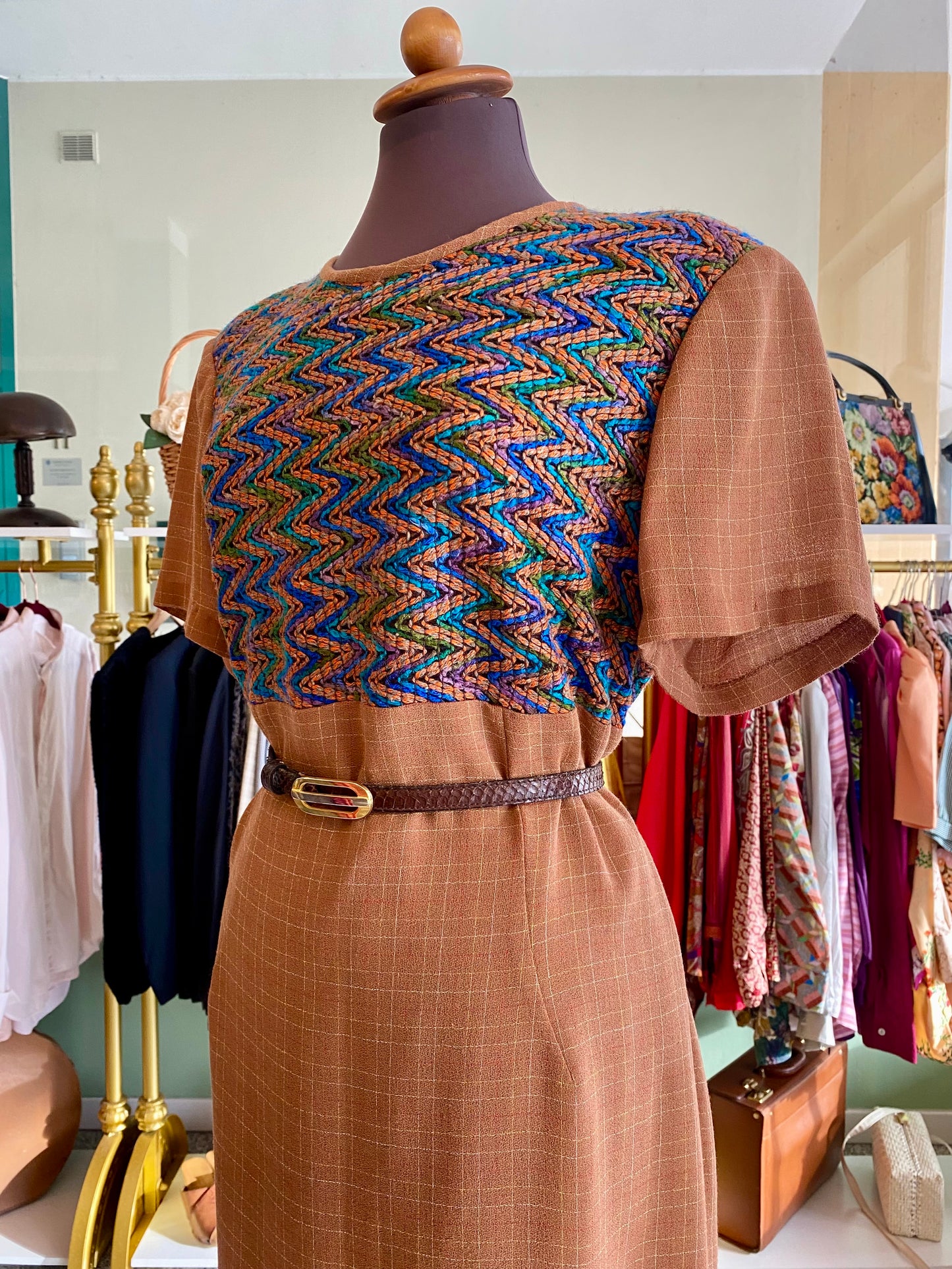 Tailleur giacca + abito anni ‘70 - TG. 50