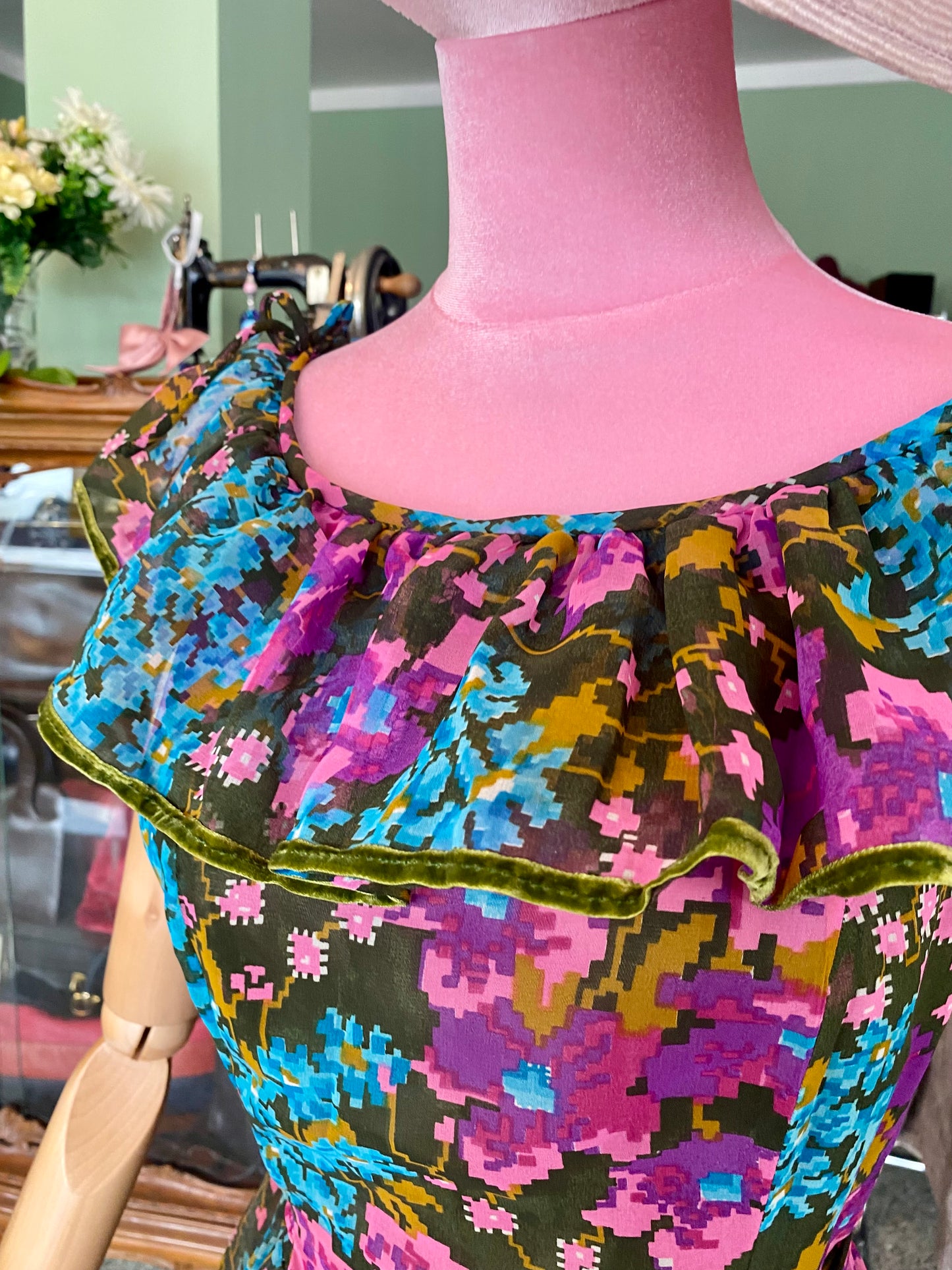 Maxi dress floreale anni ‘70 - TG. 40/42