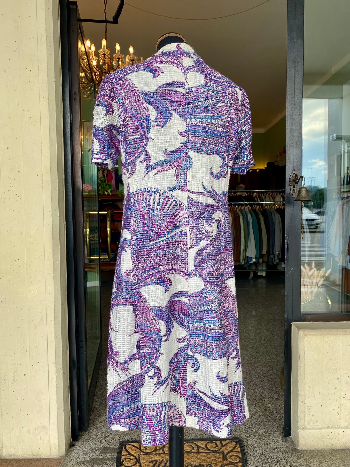 Abito sartoriale primi ’70 con volant  
- TG. 44 circa