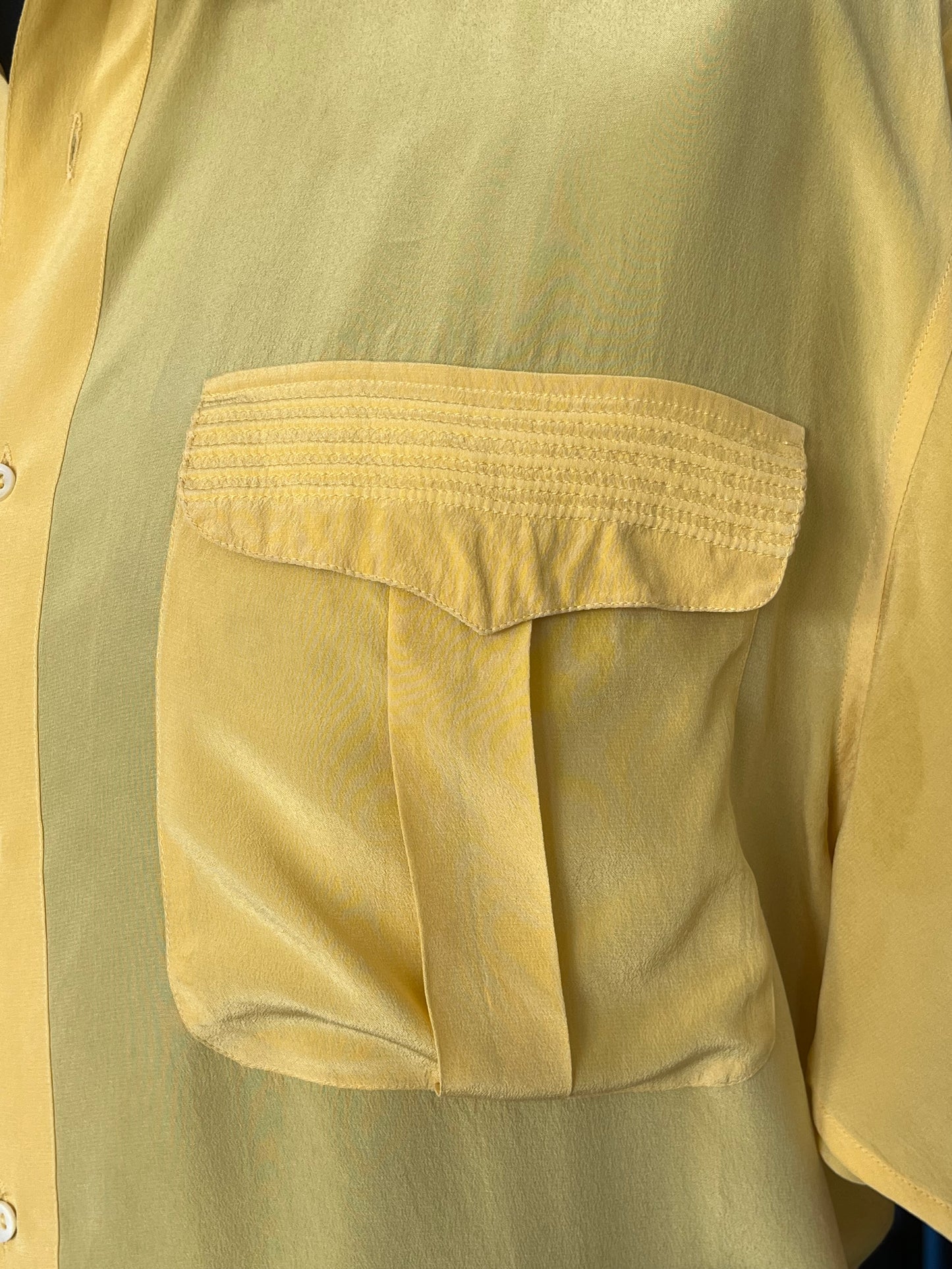 Camicia pura seta a maniche corte tg. L-XL