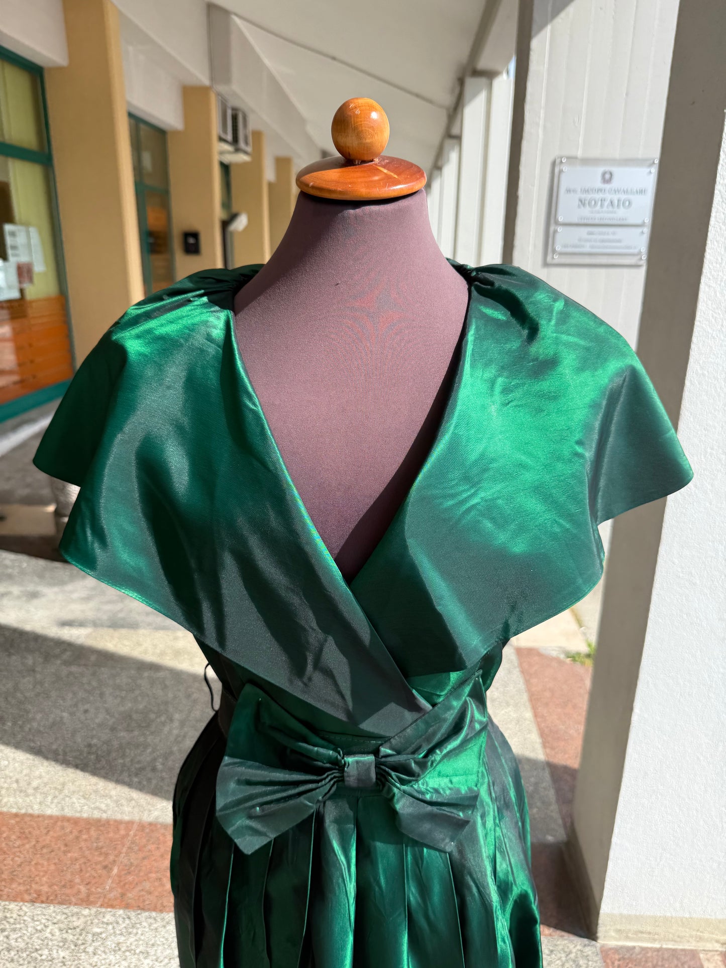 Abito anni ‘80 verde smeraldo - TG. 40