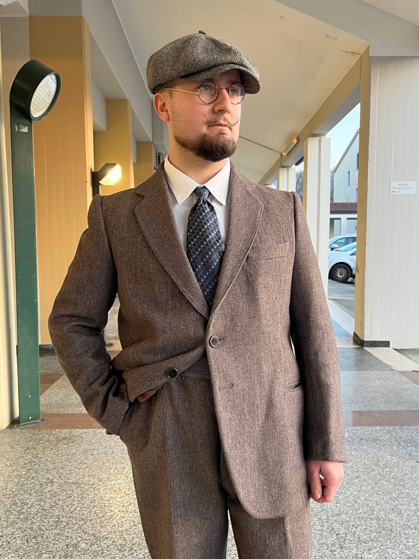 Completo anni '70 tweed tg. 52-54