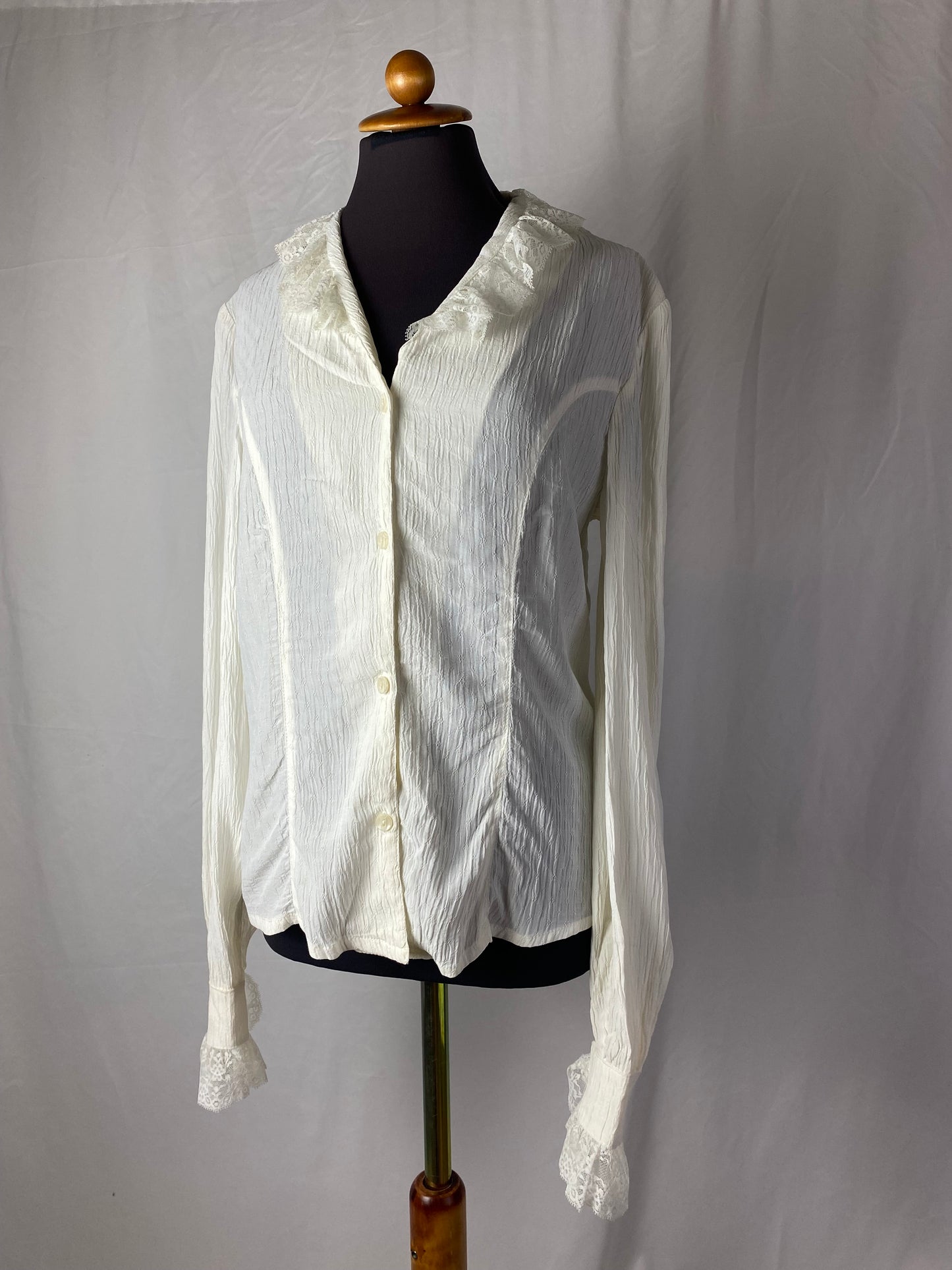 Camicia in cotone goffrato - TG. 44