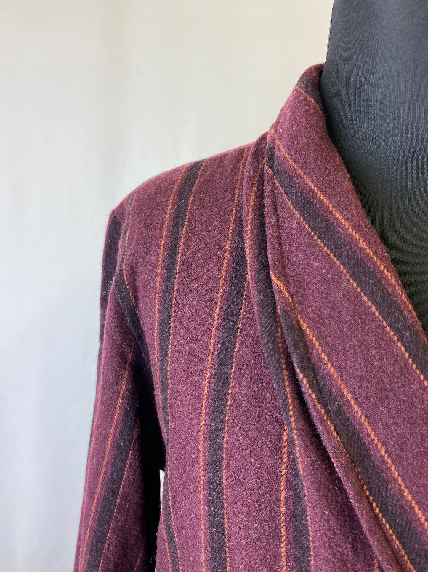 Vestaglia da camera borgogna a righe L-XL