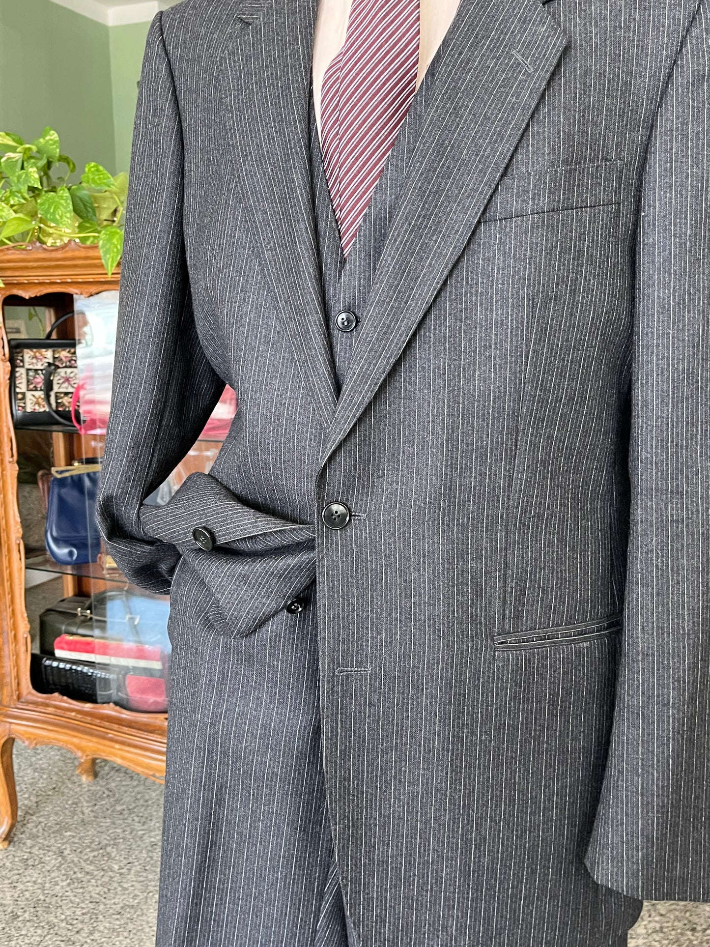 Completo tre pezzi anni '70 tg. 50-52