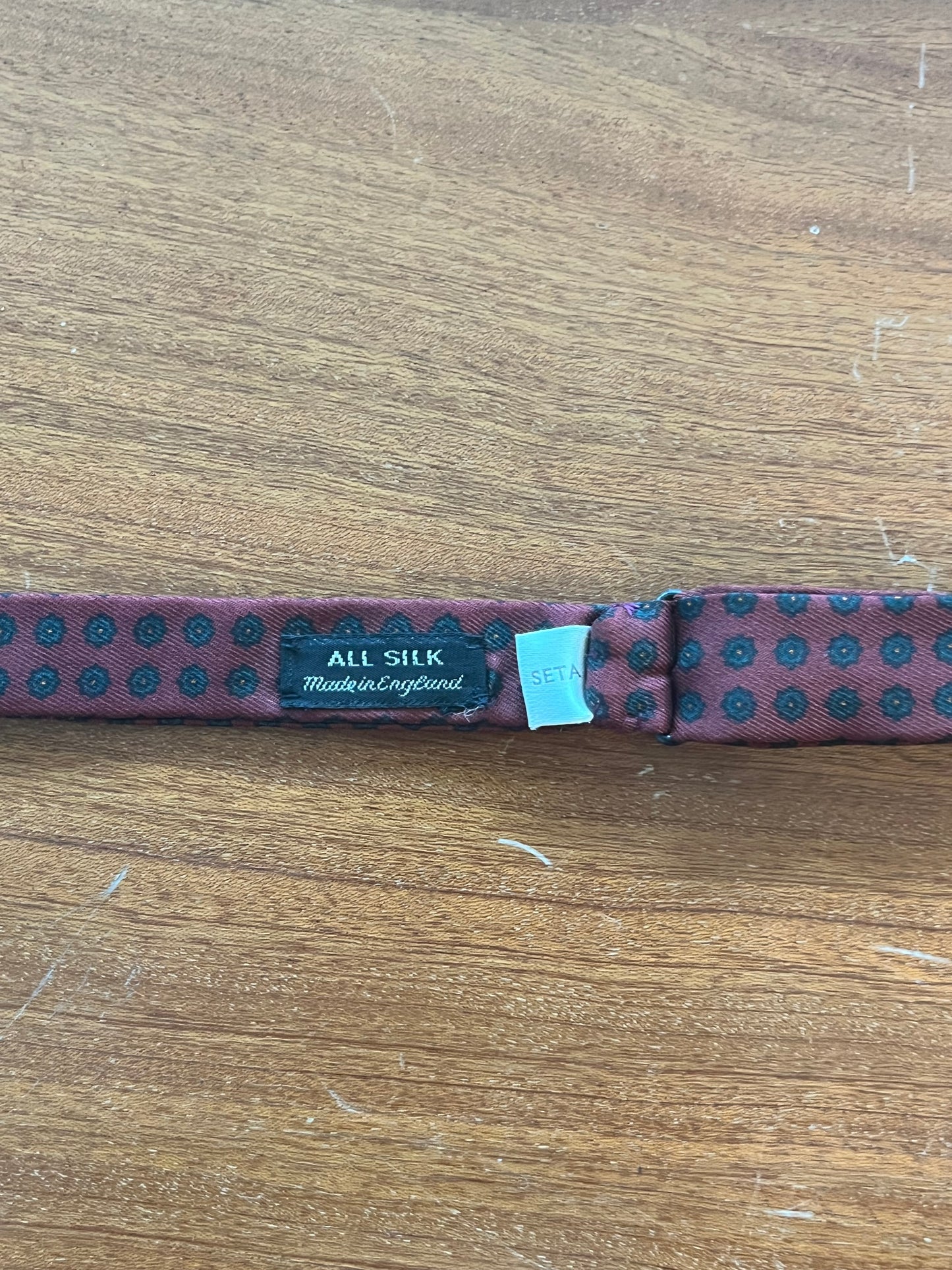 Papillon annodabile in pura seta