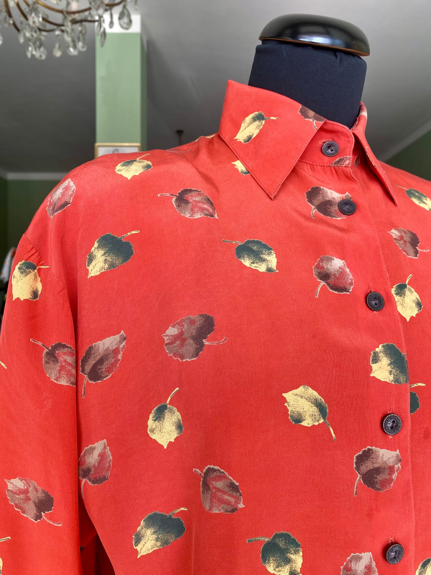 Camicia anni ‘80 in pura seta - TG. 48/50