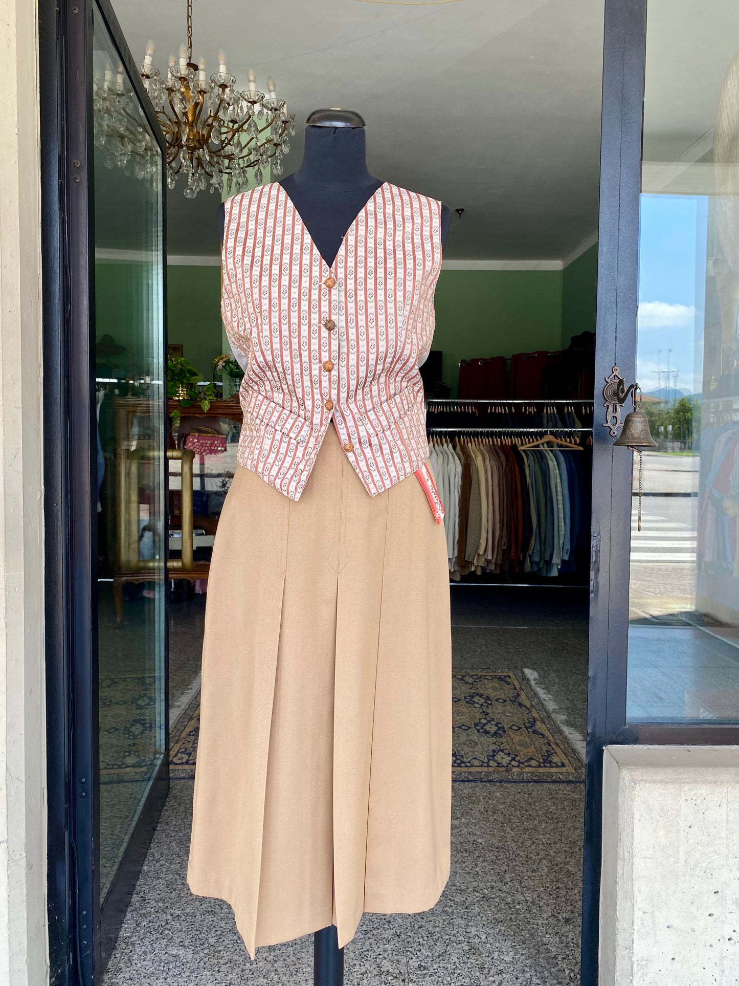 Gilet anni ‘70 con fiorellini - TG. 40/42