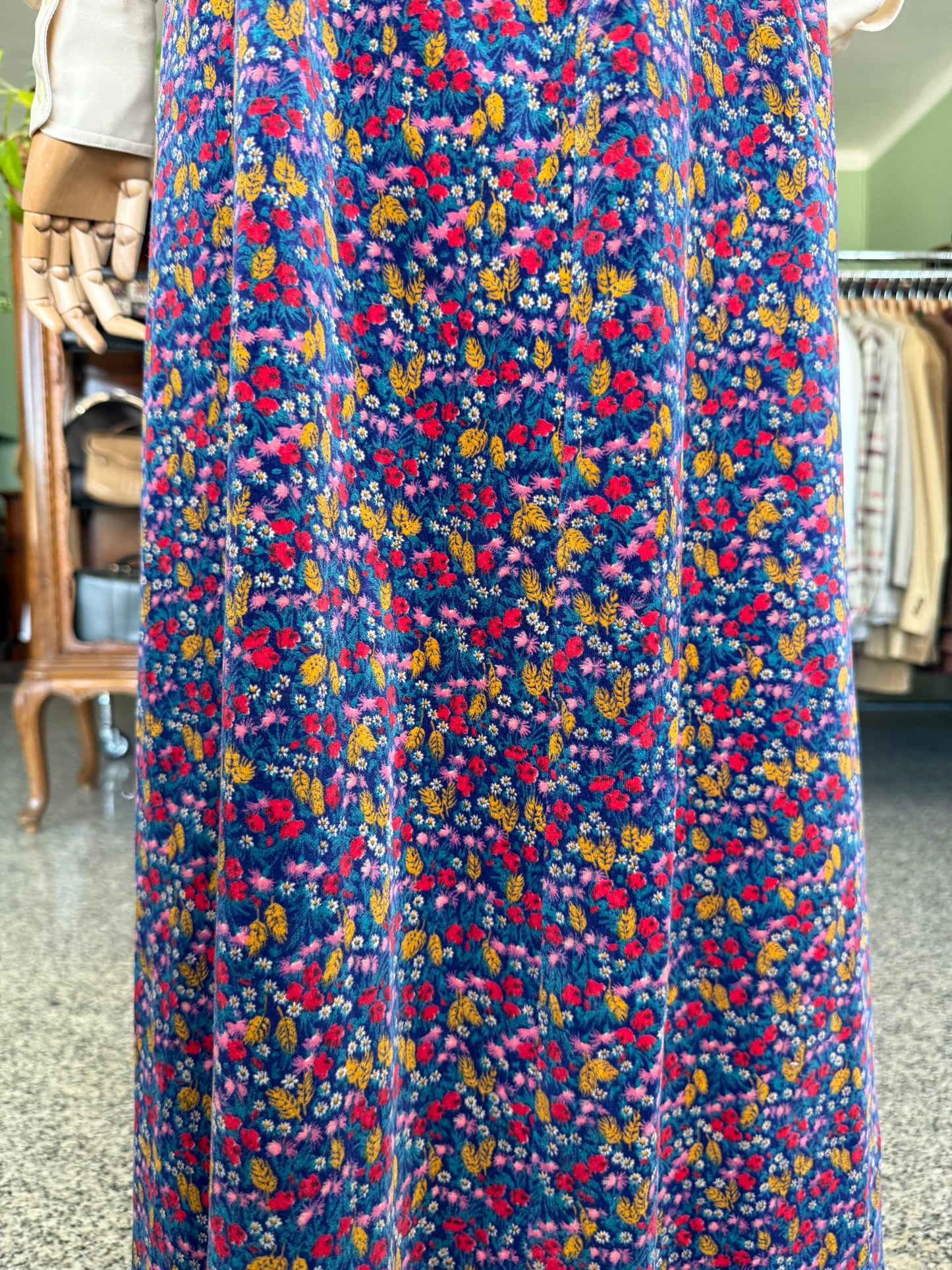 Maxi gonna anni ‘70 in velluto - TG. 38