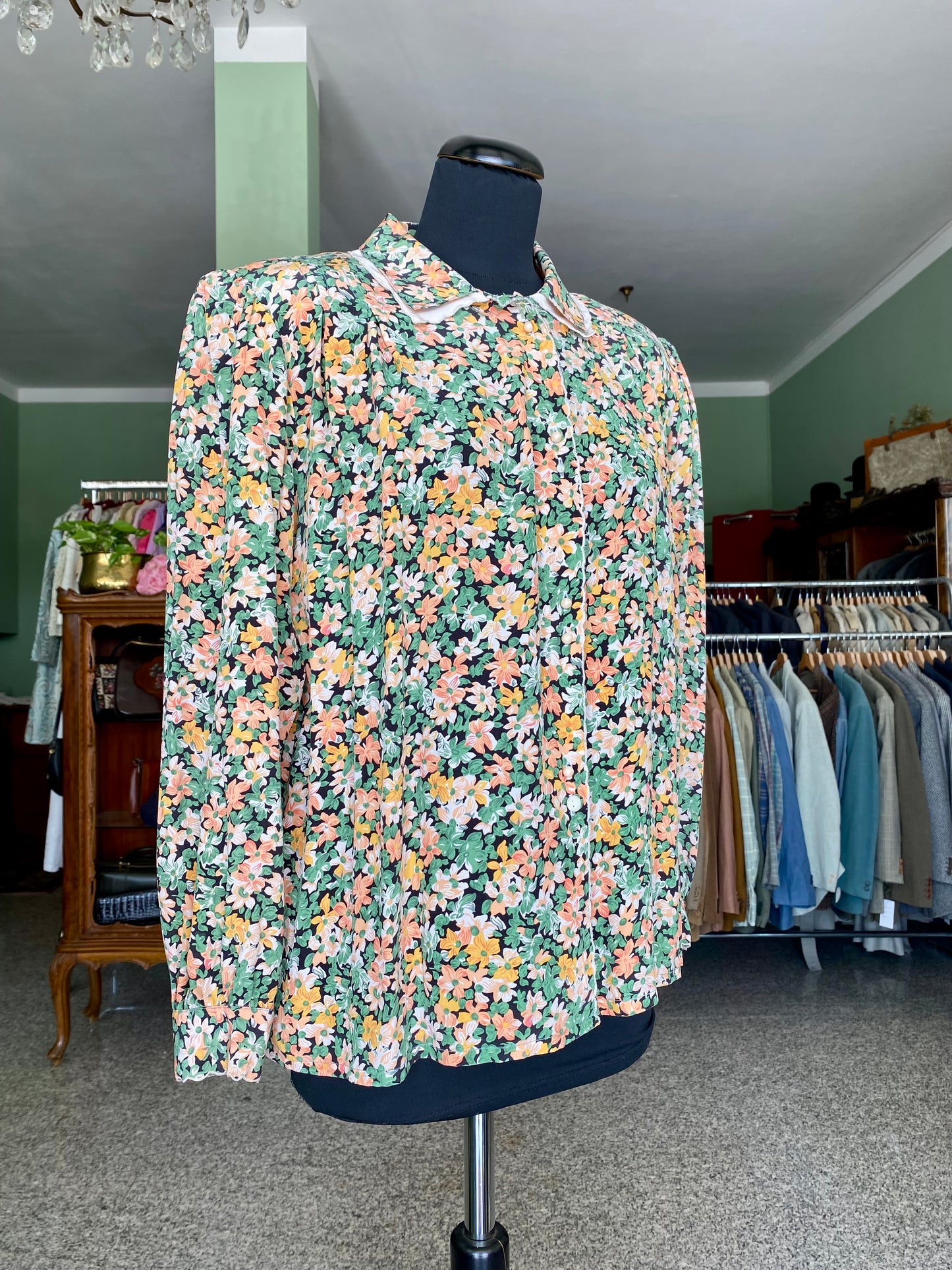Camicia in seta fantasia floreale - TG. 48