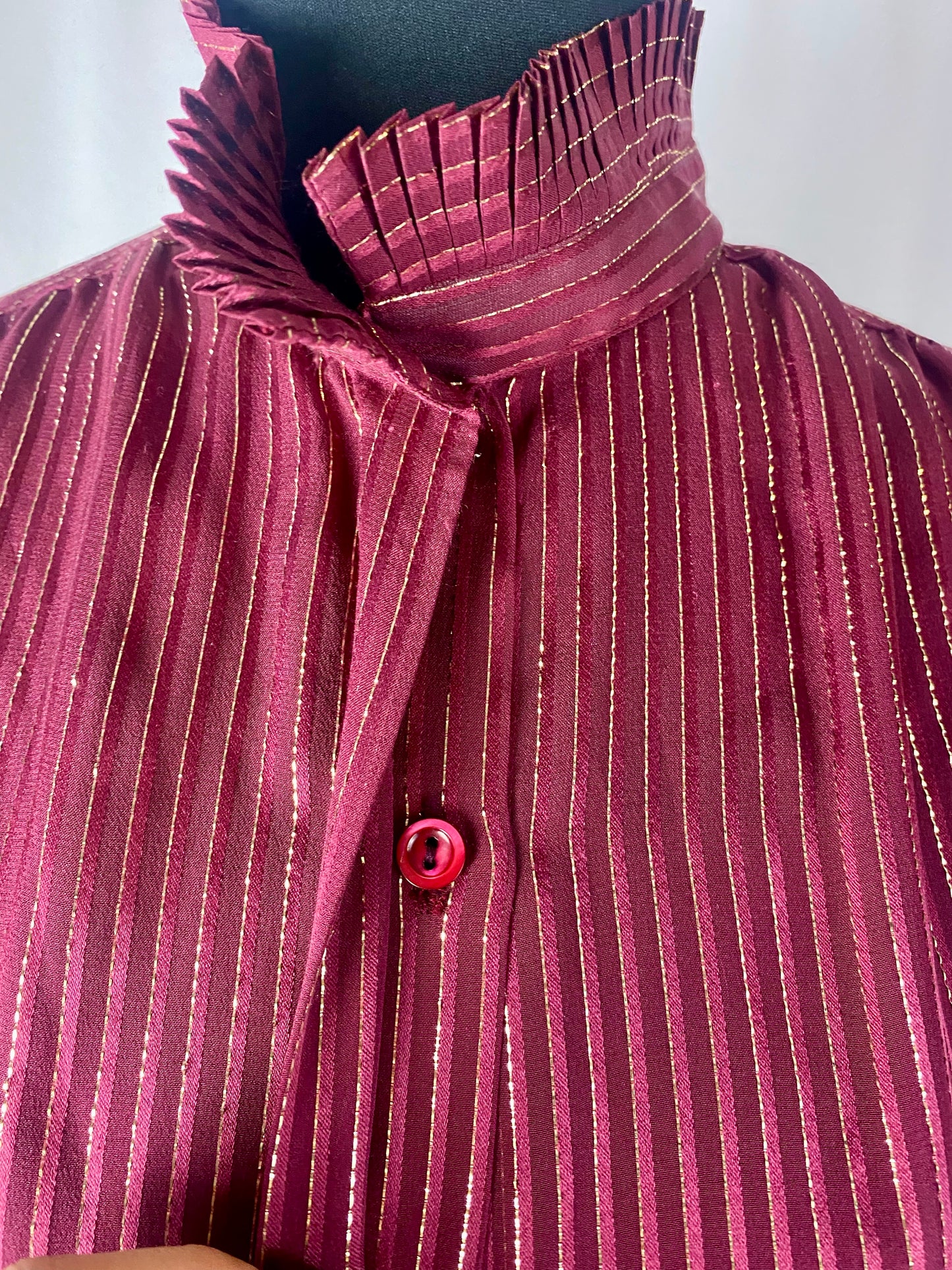 Camicia in seta bordeaux - TG. 40/42