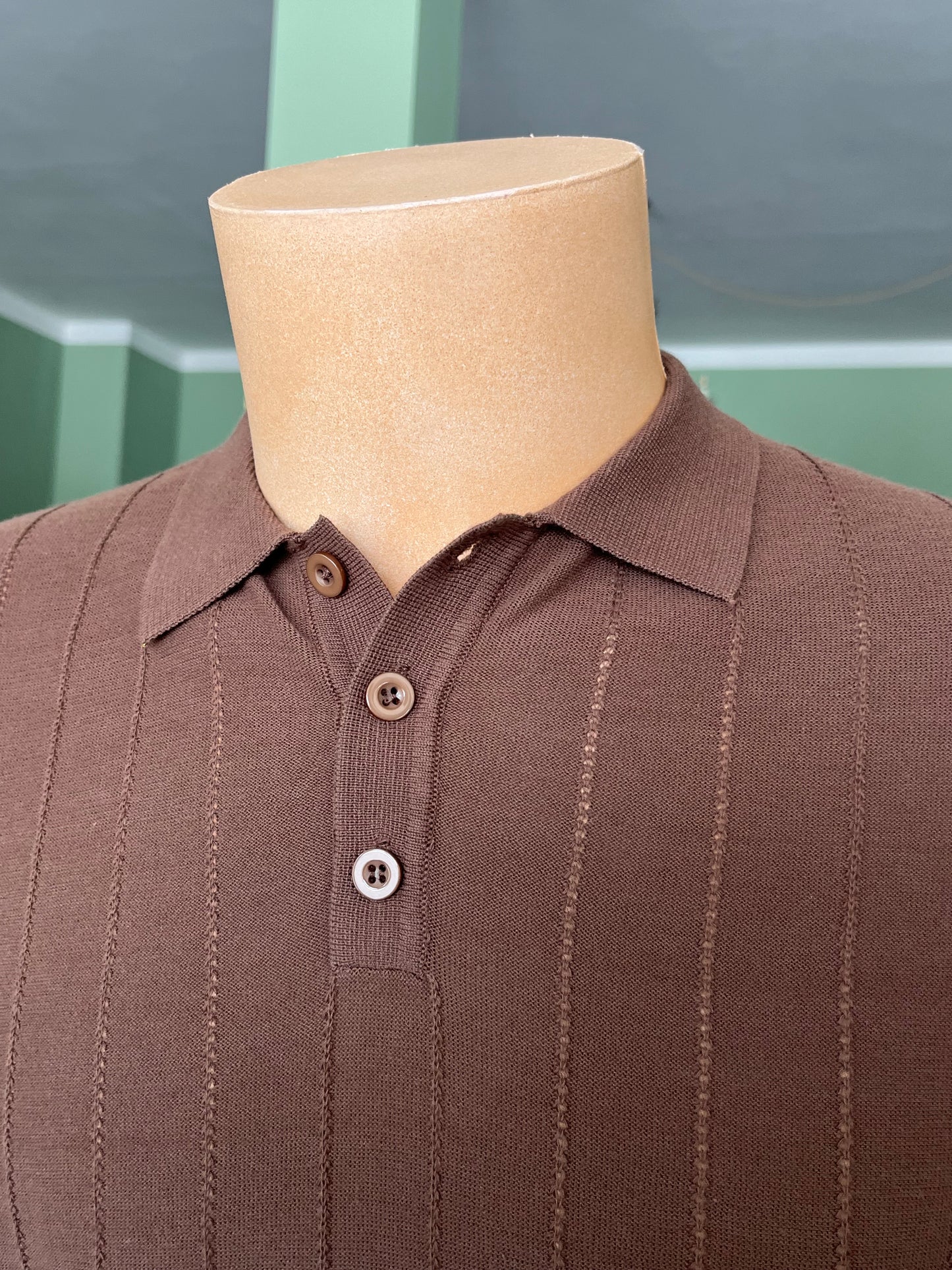 Polo a maniche corte cotone/lino tg. 54