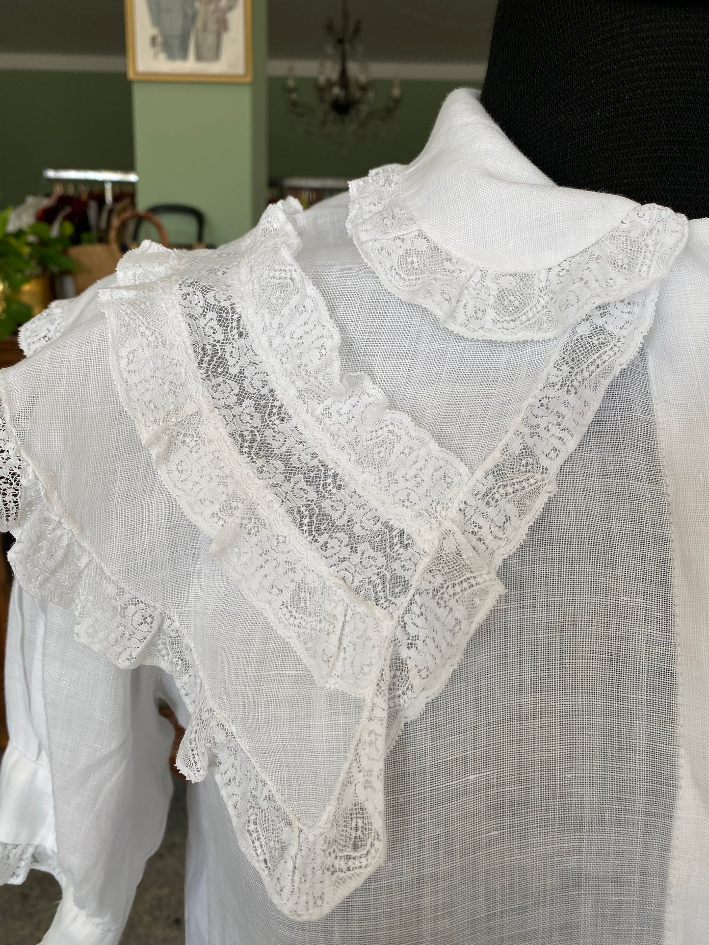 Camicia in garza di cotone anni ‘40 - TG. 38/40