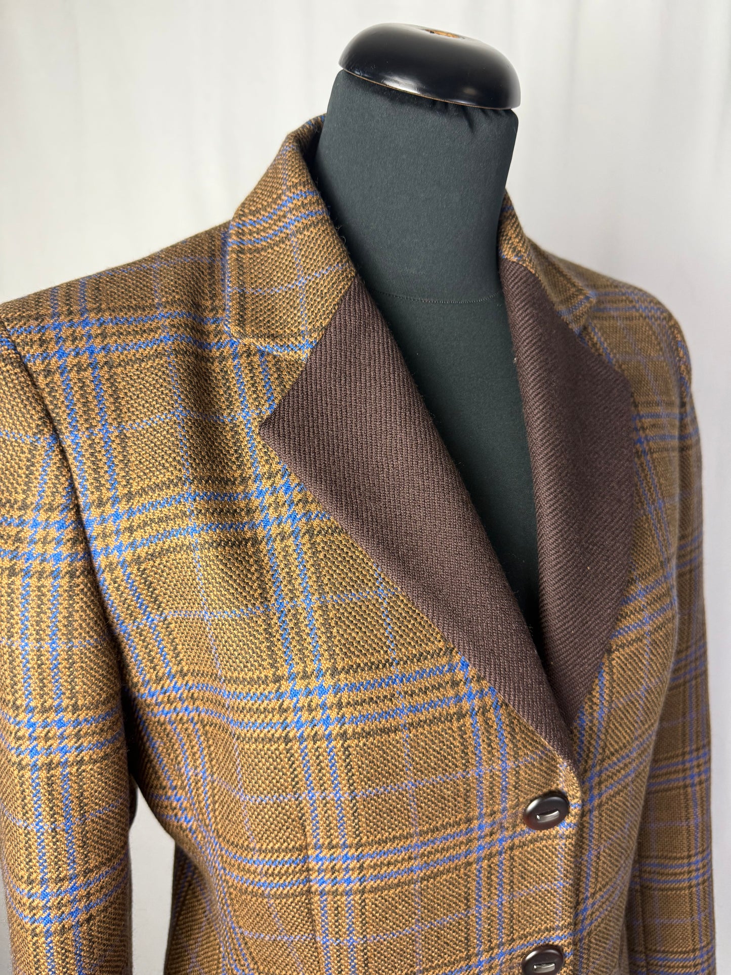 Tailleur anni ’80 power dressing in pura lana - TG. 40