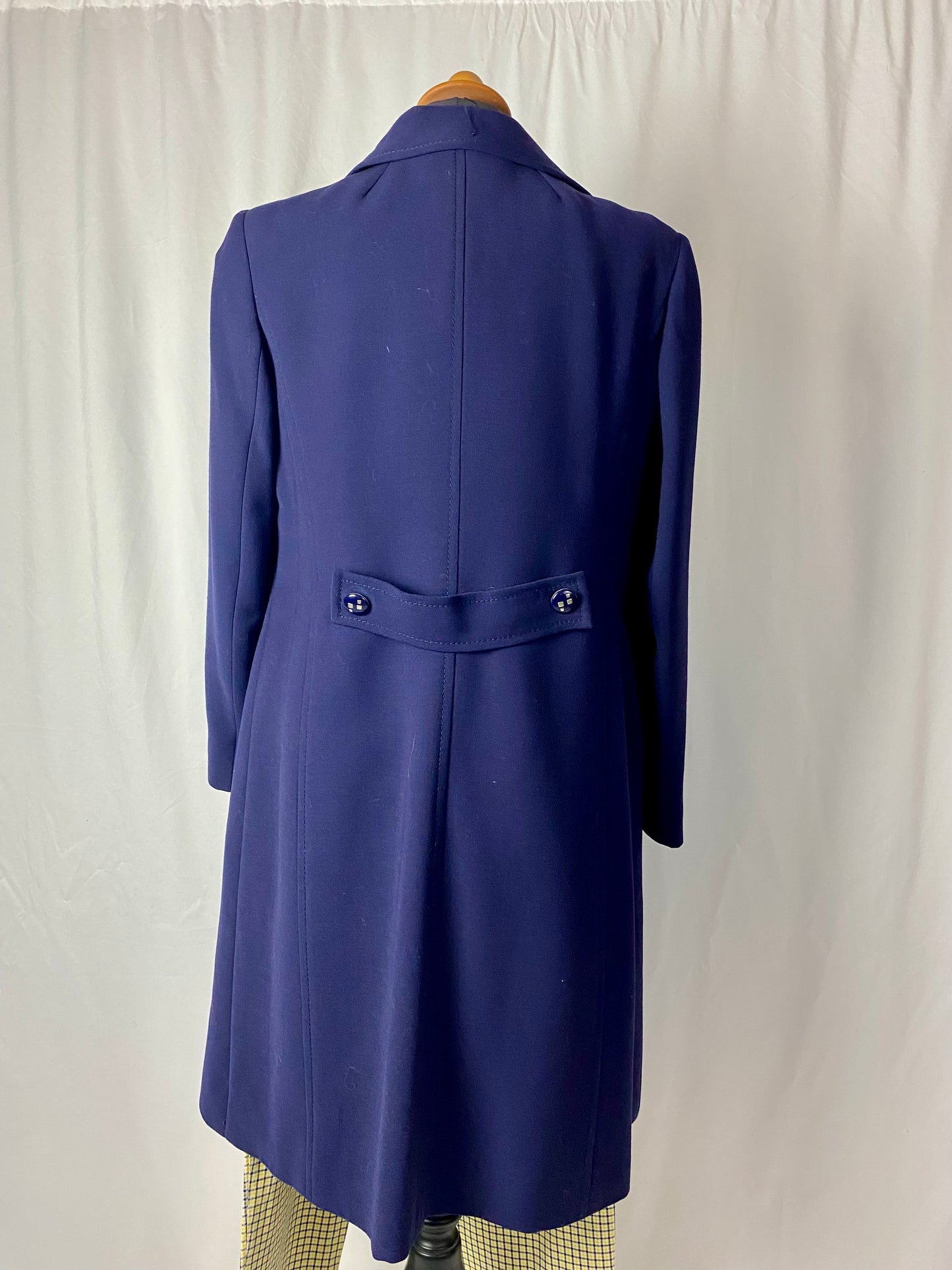 Cappotto anni ‘70 blu navy - TG. 42 circa