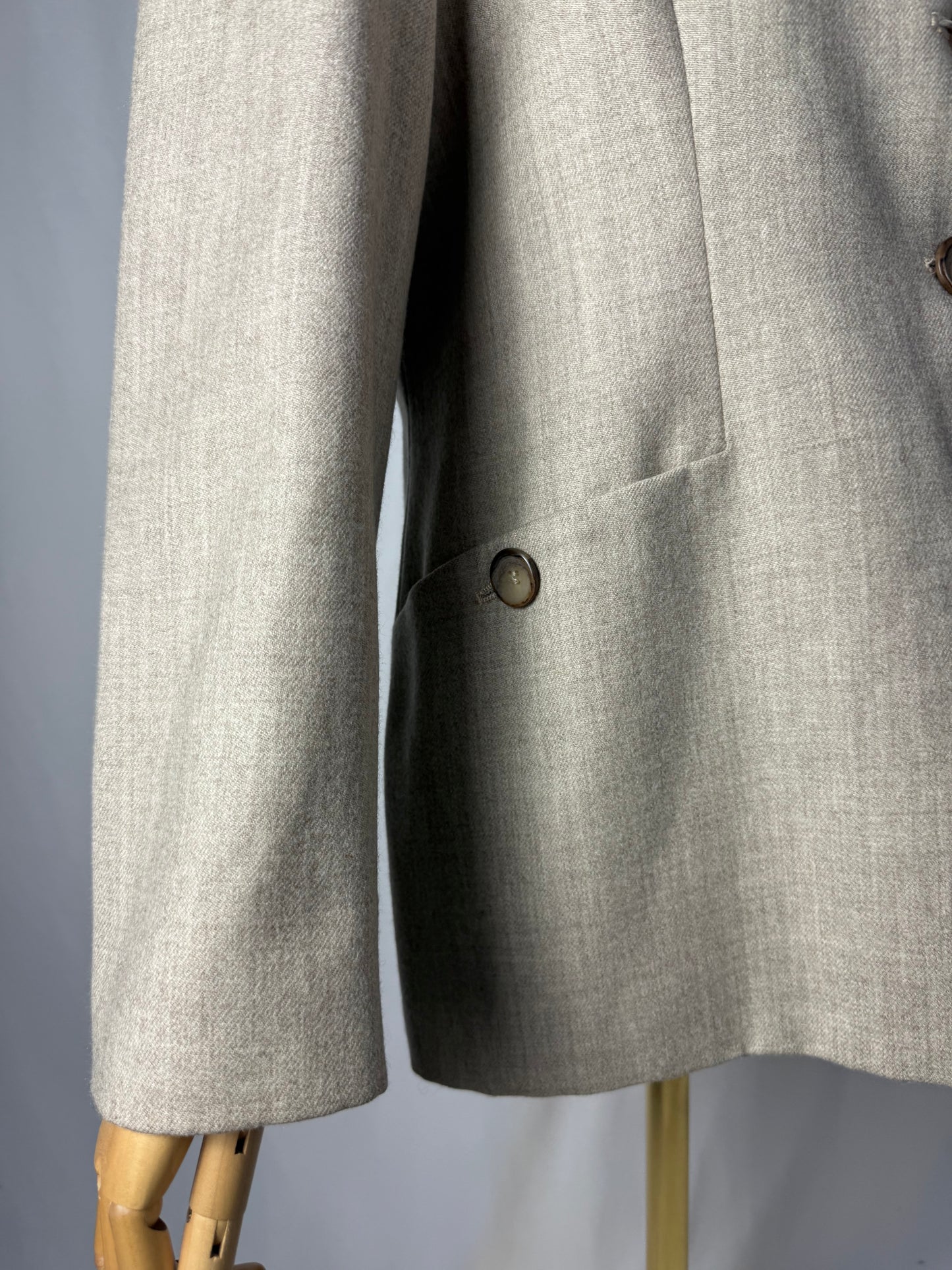 Giacca in pura lana color sabbia - TG. 46