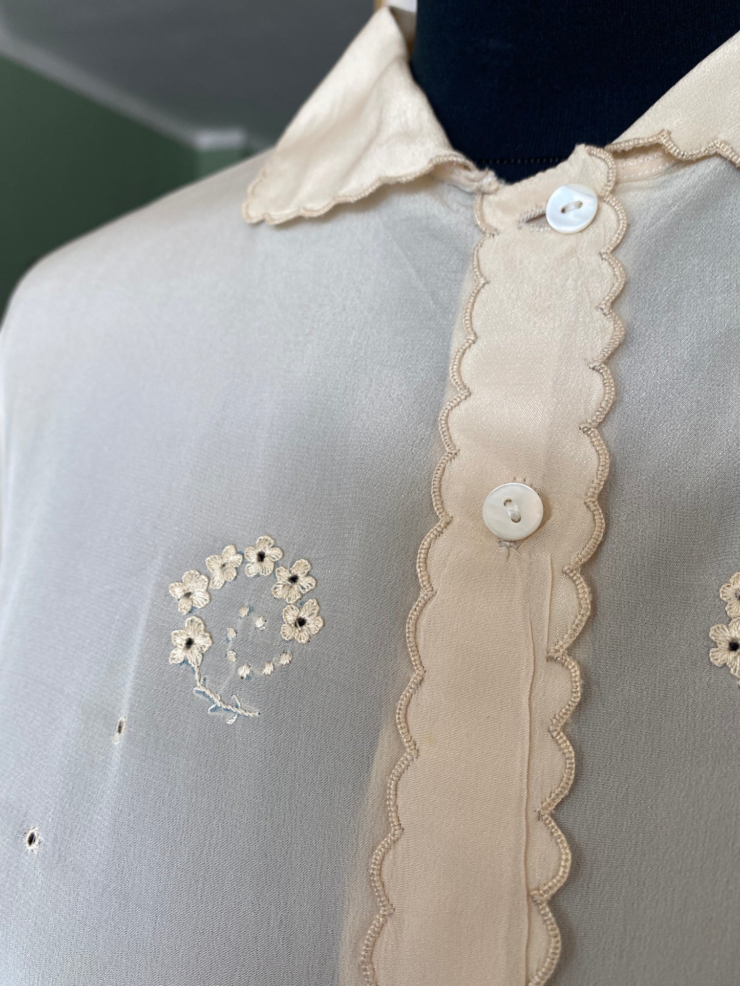 Camicia sartoriale in seta anni ‘50 - TG. 40