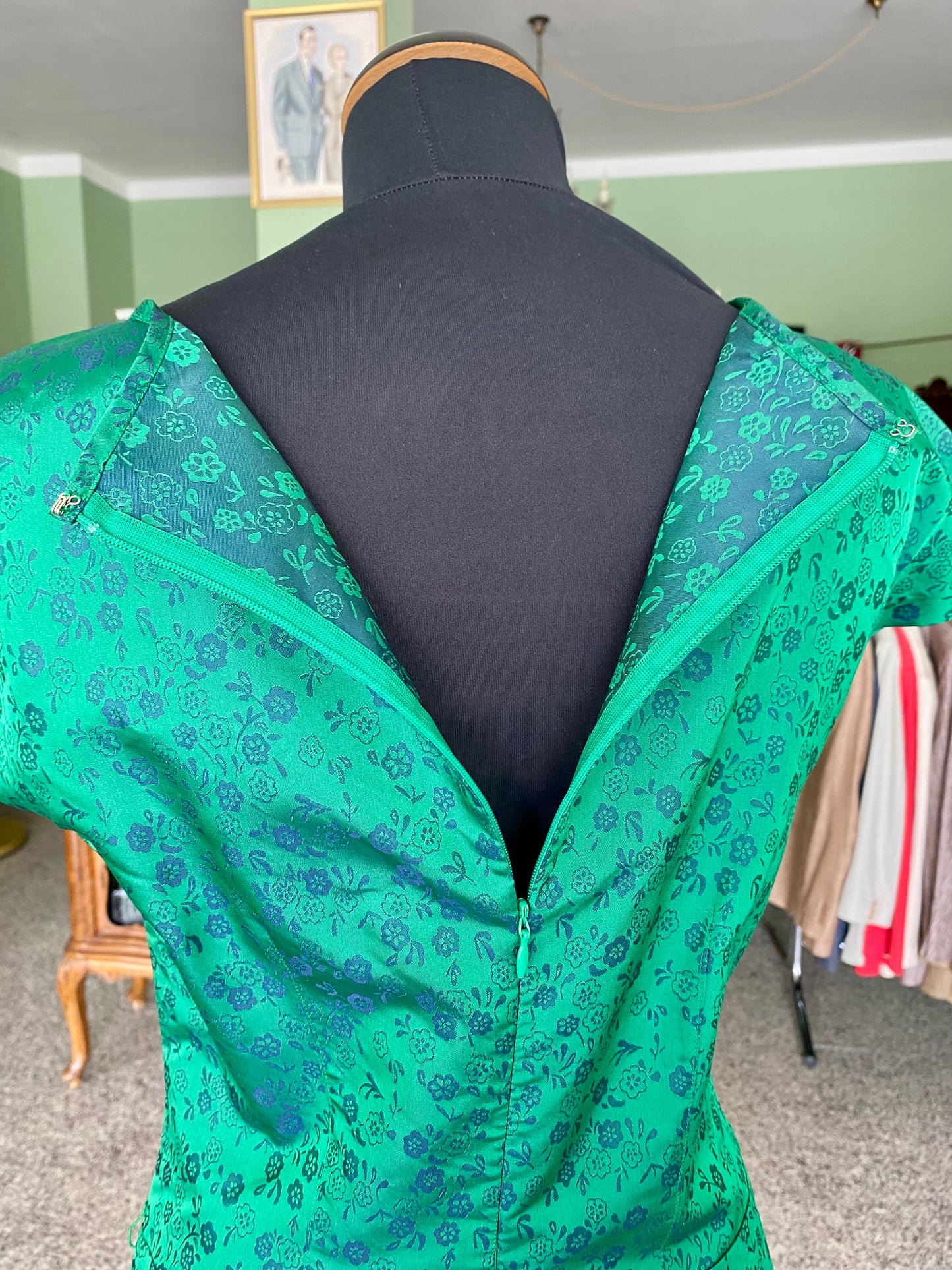 Abito anni ‘80 verde smeraldo - TG. 40