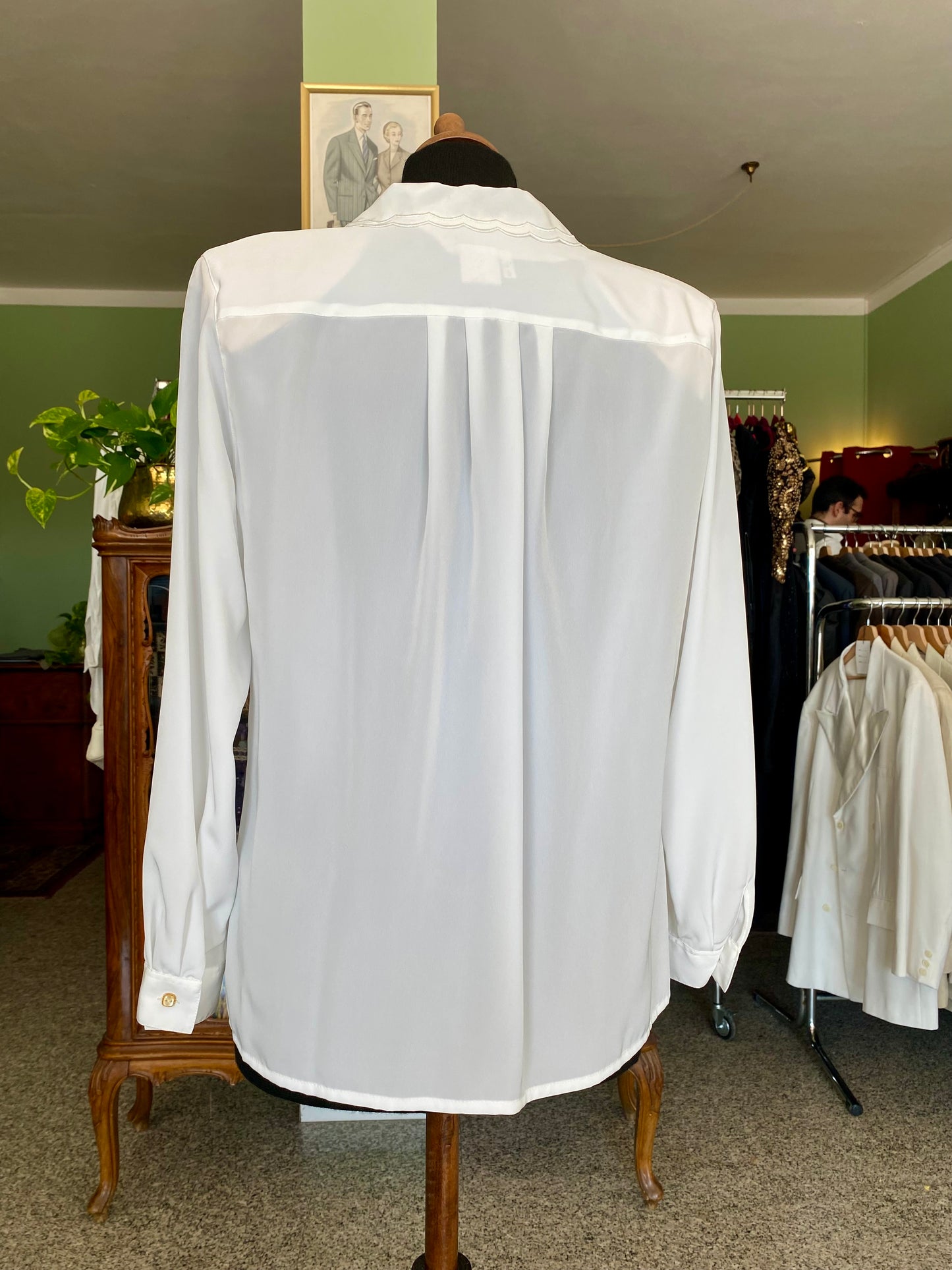 Camicia classica con colletto ricamato - TG. 44/46