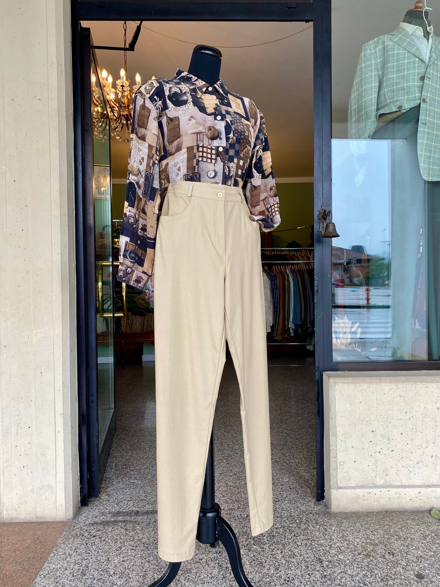 Pantaloni classici beige - TG. 40