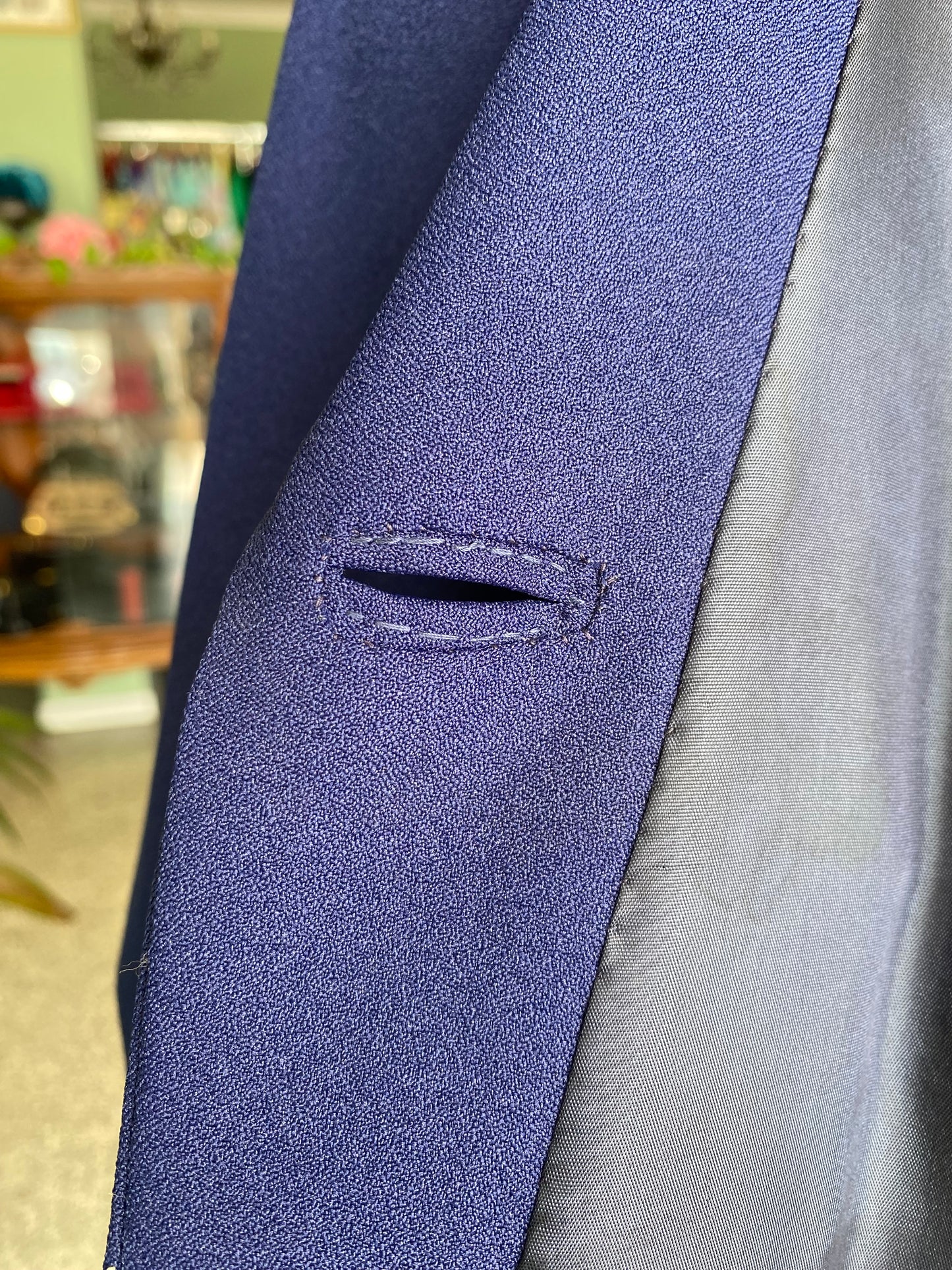 Soprabito sartoriale blu anni ‘60 - TG. 44/46