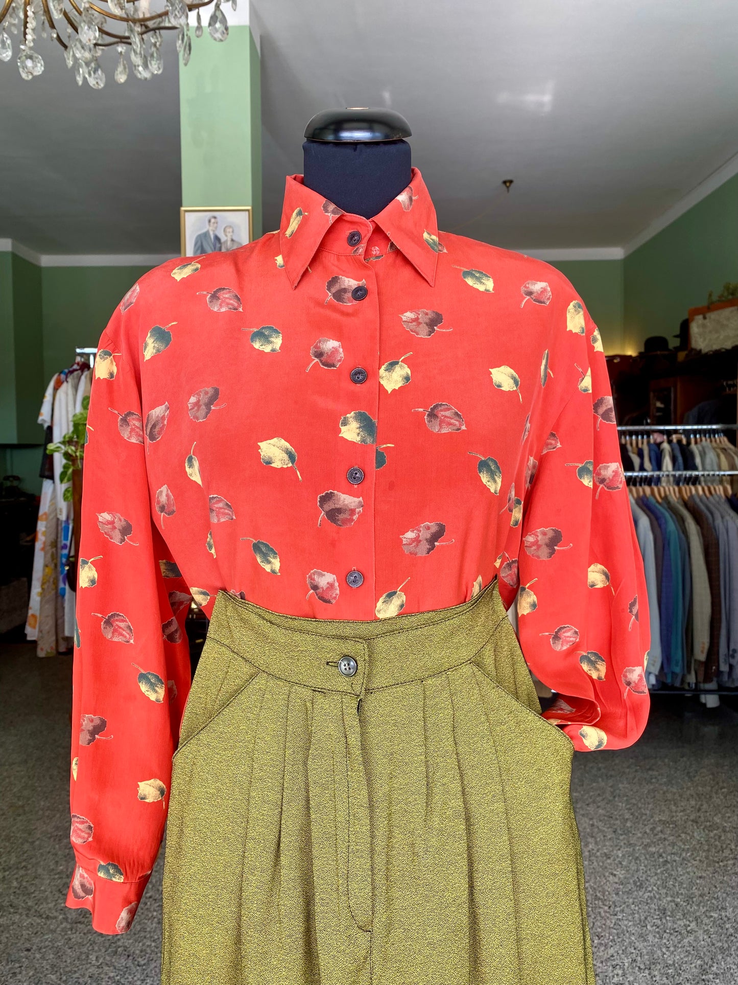 Camicia anni ‘80 in pura seta - TG. 48/50