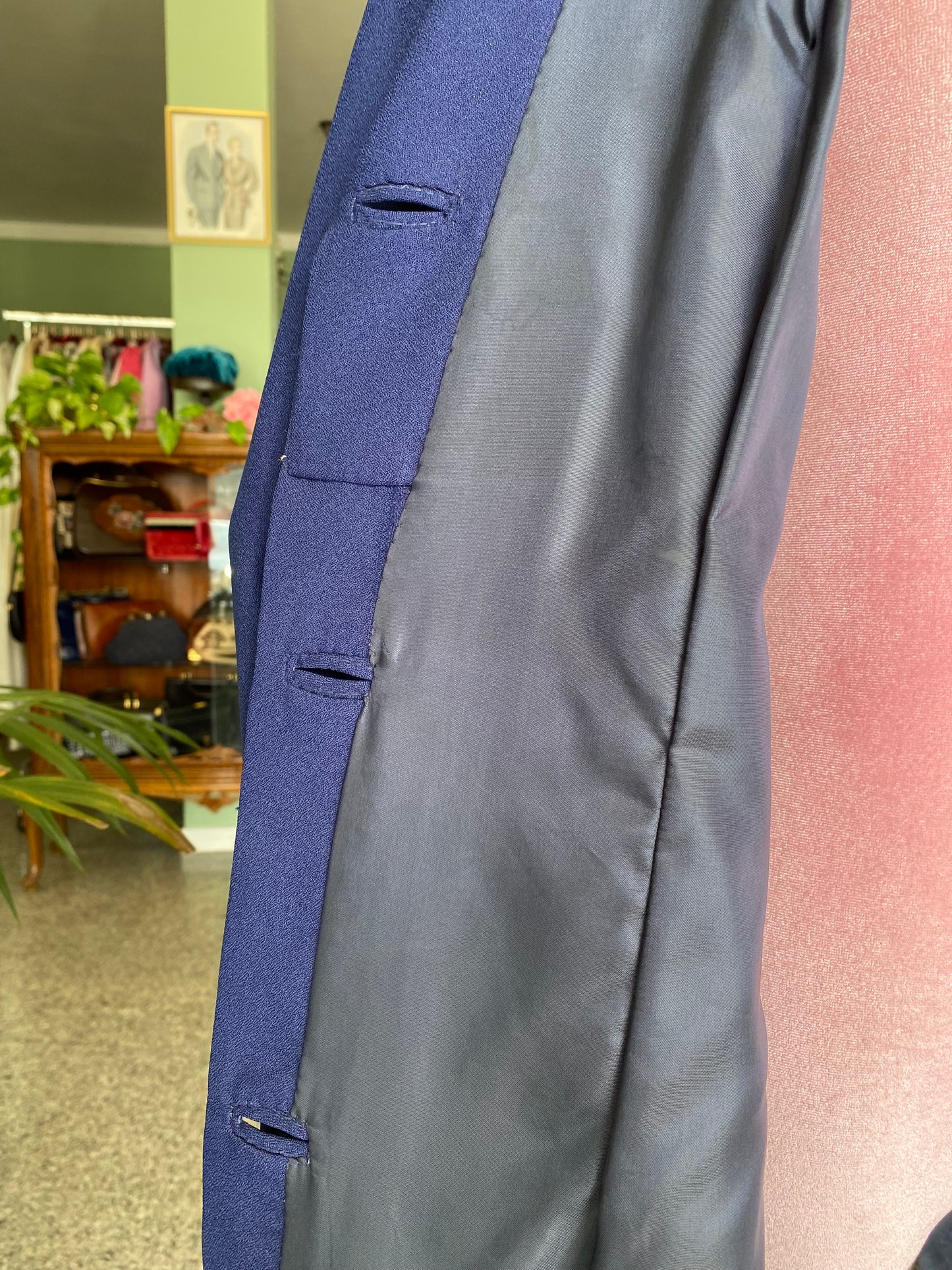 Soprabito sartoriale blu anni ‘60 - TG. 44/46