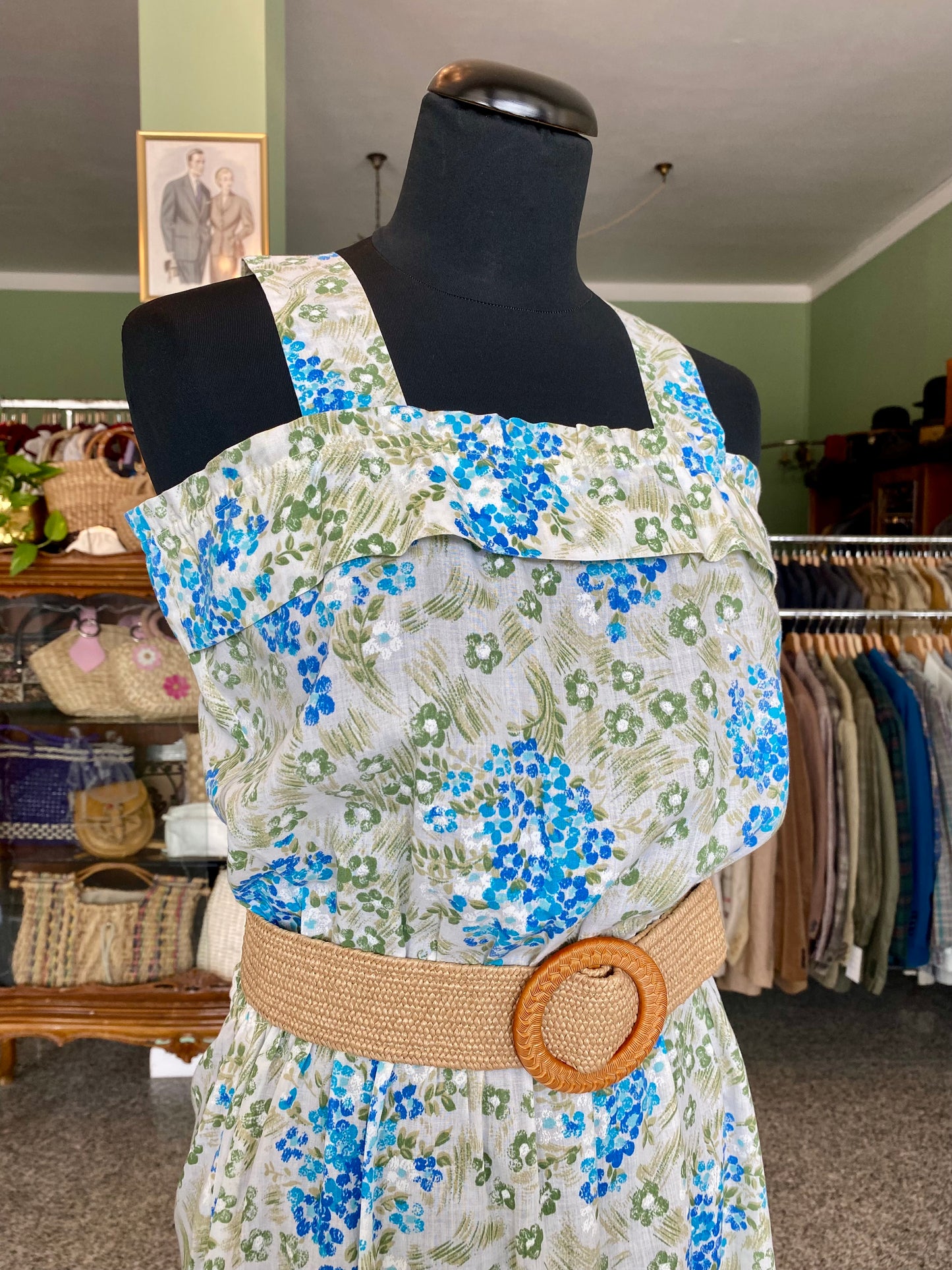 Abito prendisole anni ‘70 in cotone - TG. 40/42