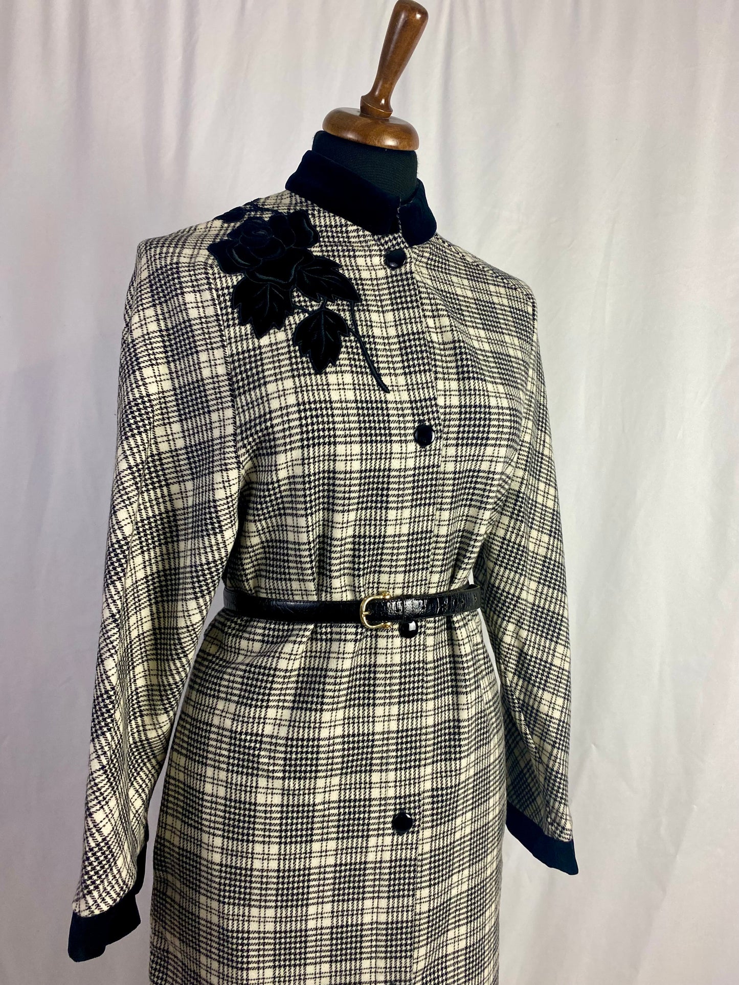 Abito pied de poule 100% lana - TG. 44/46