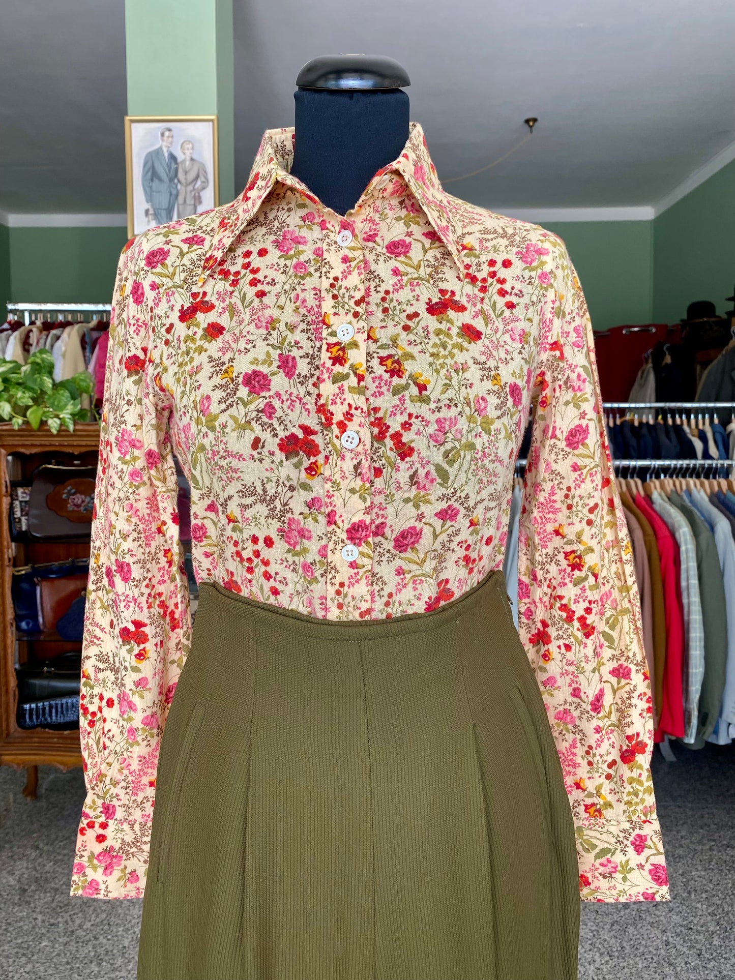 Camicia anni ‘70 stampa floreale - TG. 38/40