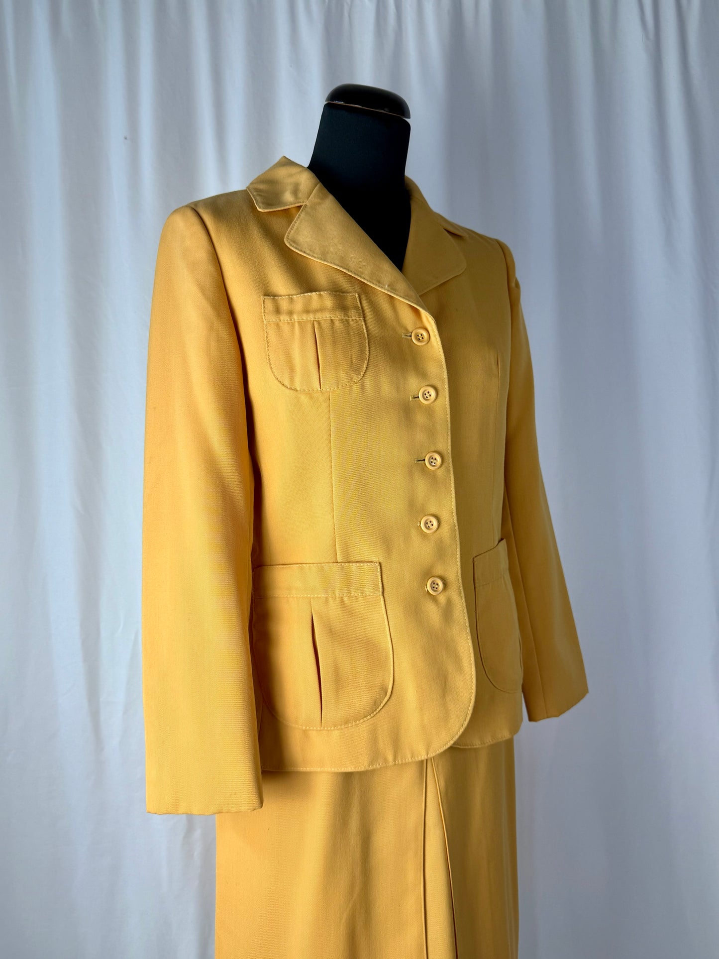 Tailleur anni ‘70 giallo ocra - TG. 40