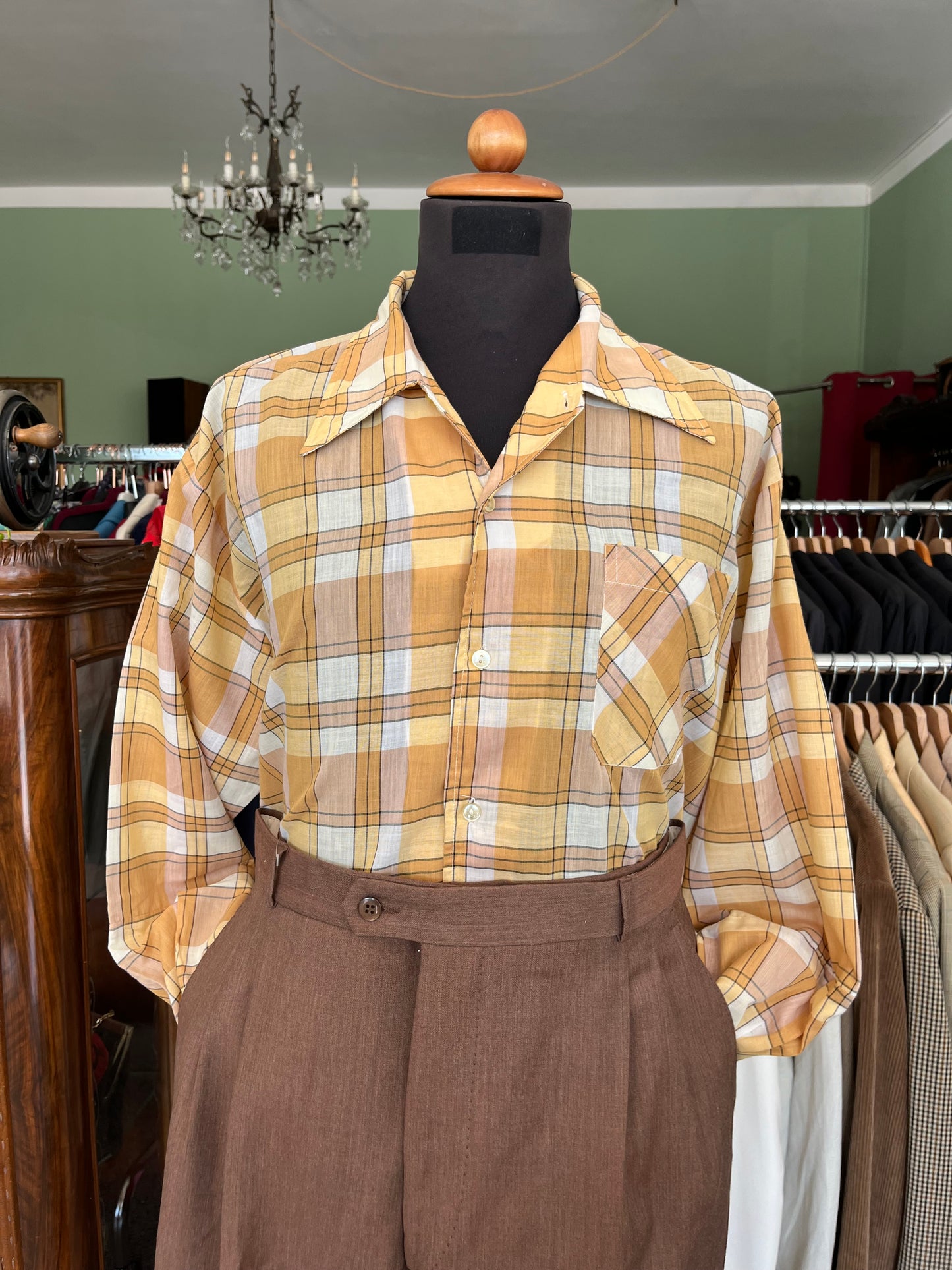 Camicia anni ‘70 cotone tg. L-XL