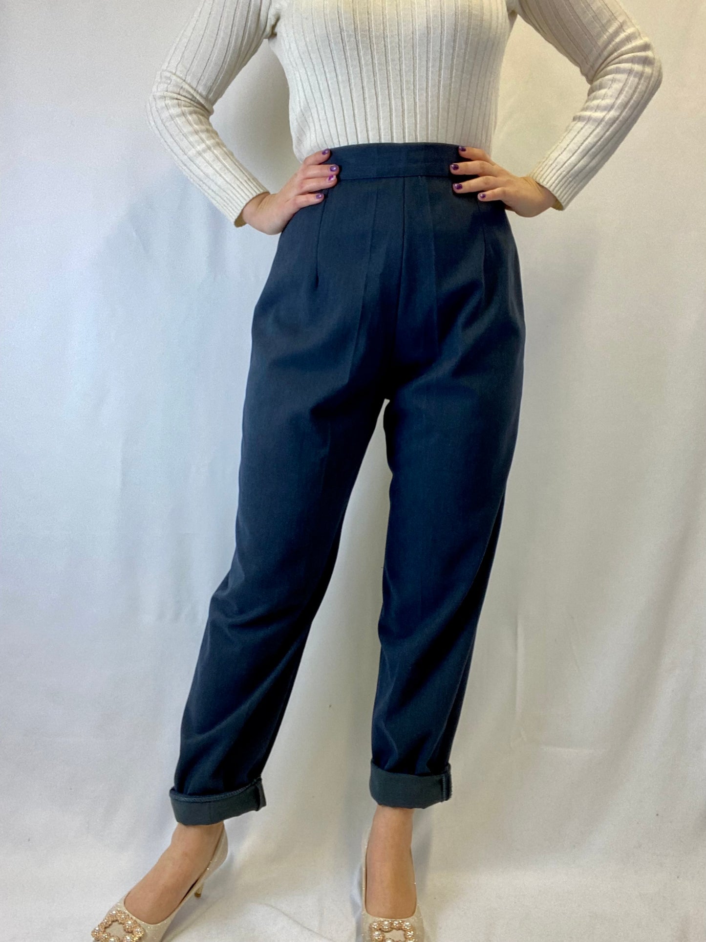 Pantaloni classici blu - TG. 44/46
