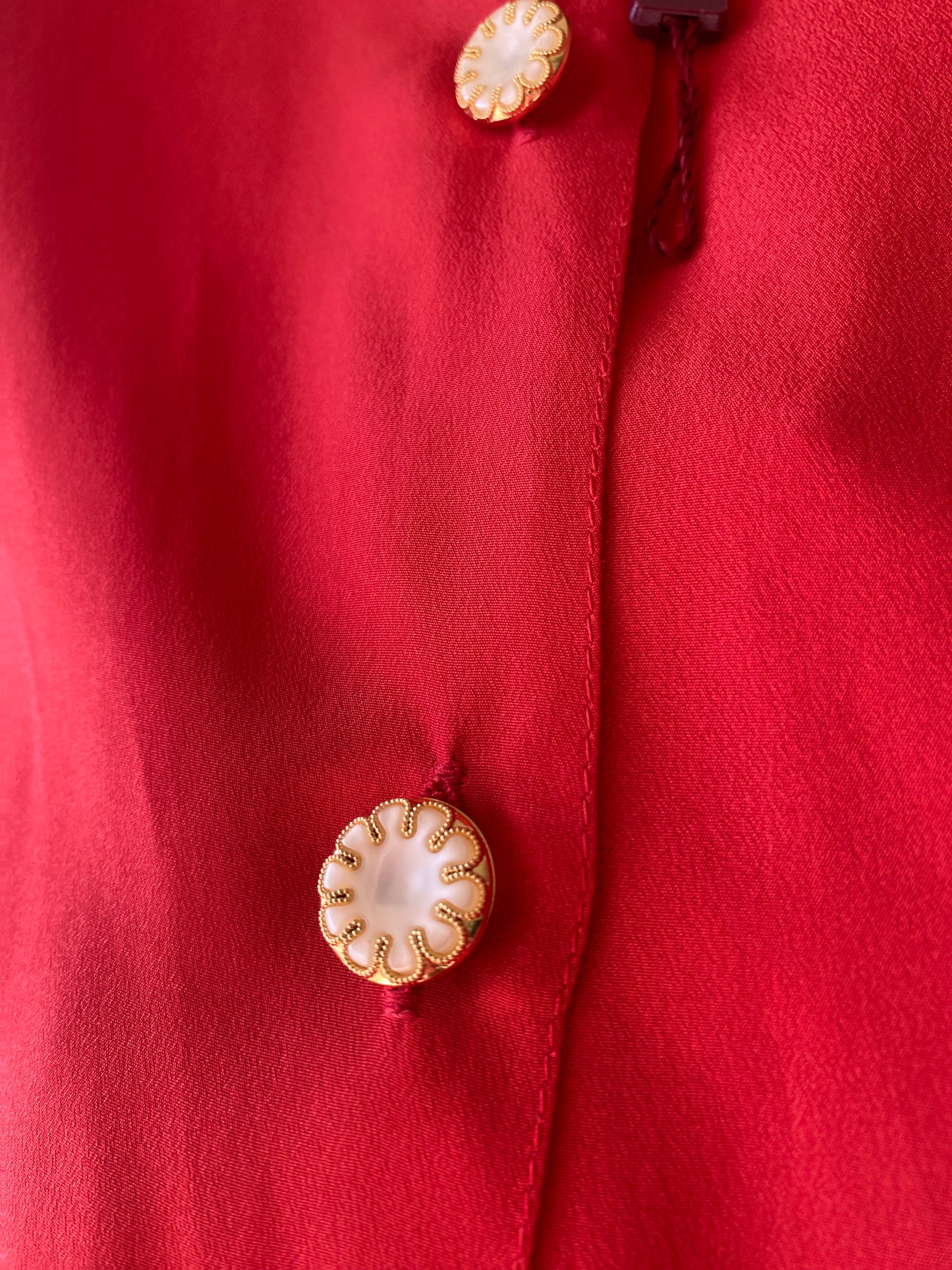 Camicia classica rossa seta - TG. 42/44