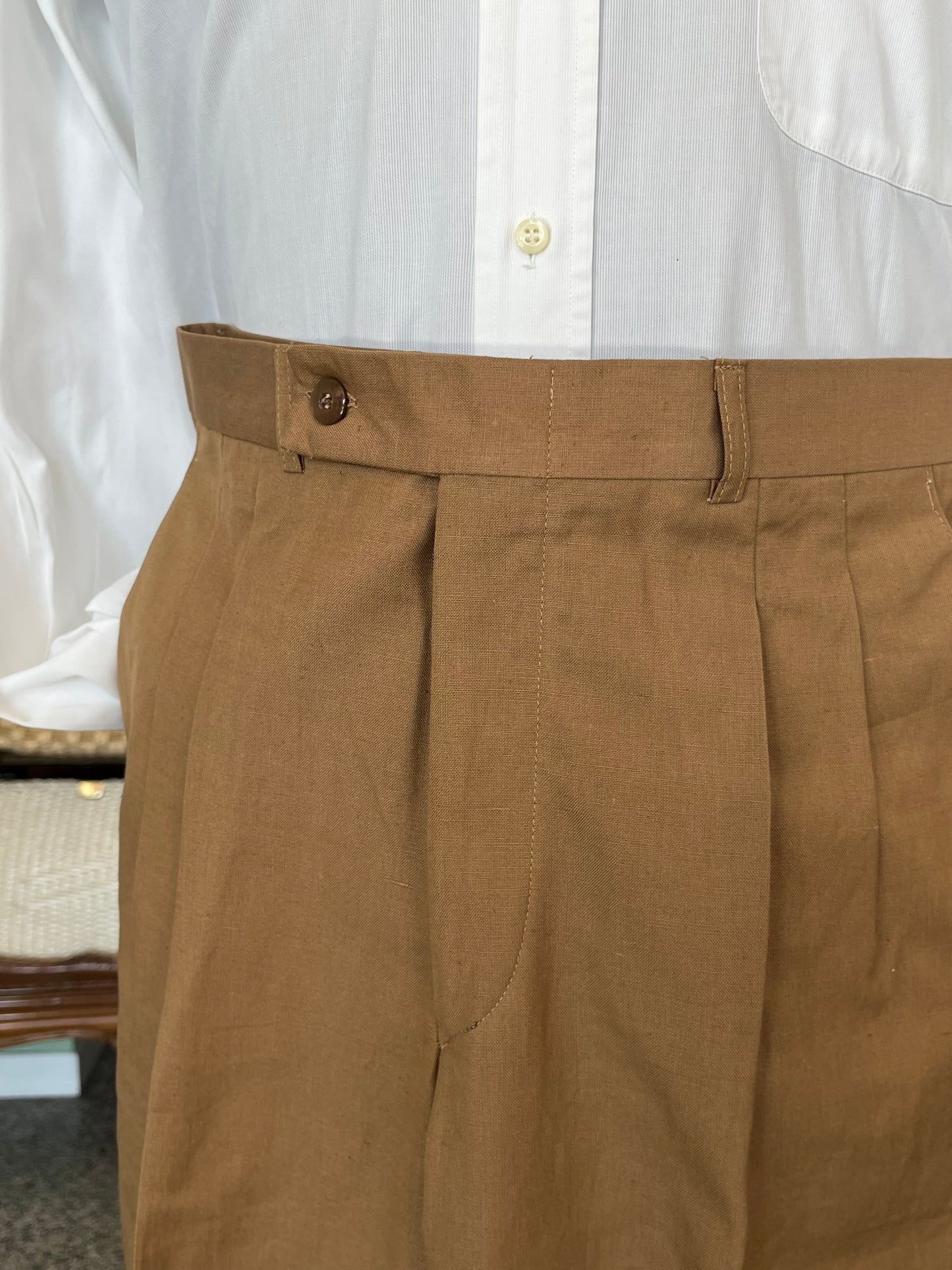 Calzoni in lino/cotone NOS tg. 46-48