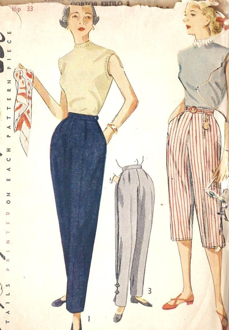 Pantaloni in velluto nuovi fondo di magazzino - TG. 38
