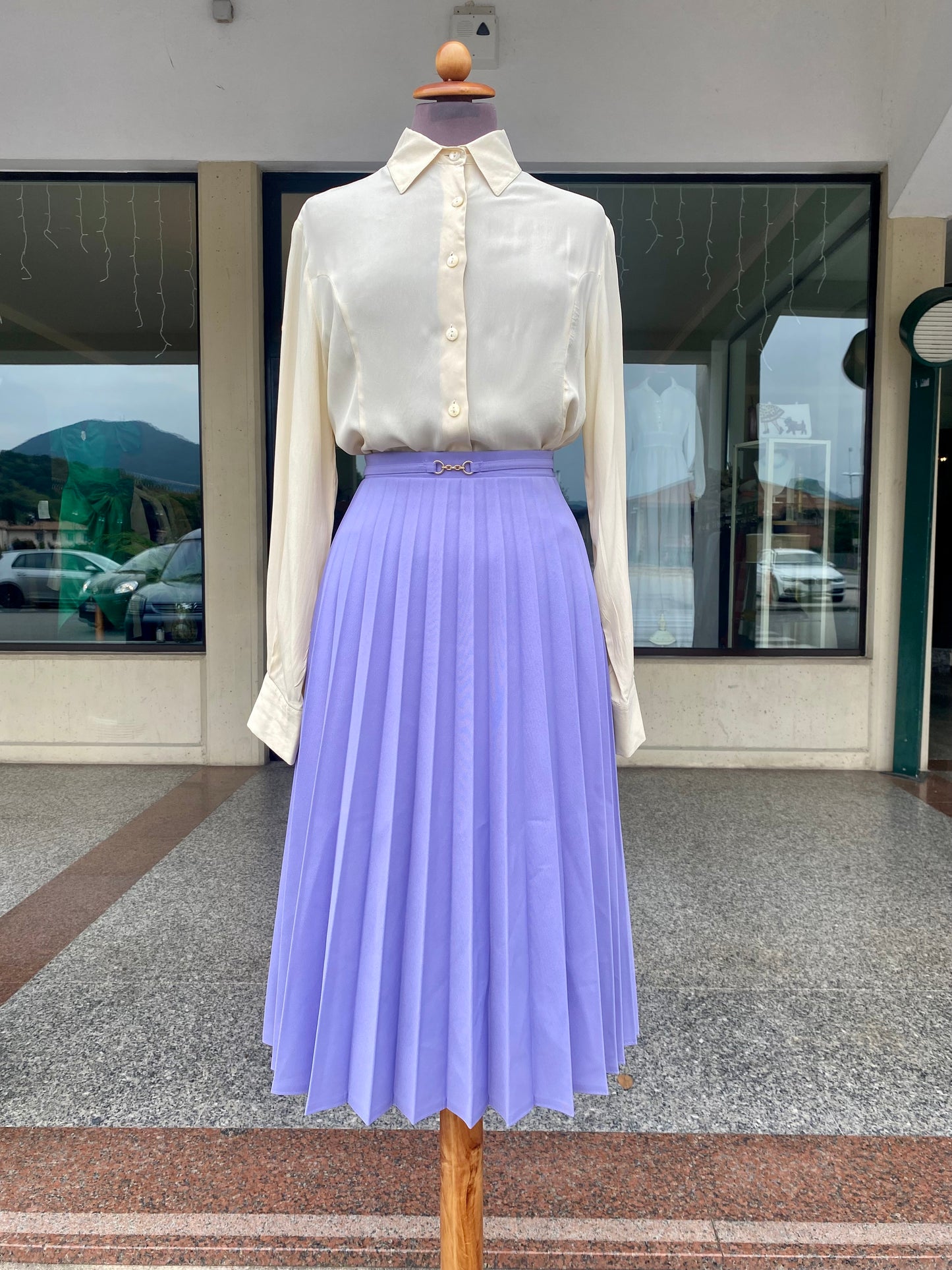 Camicia in seta panna - TG. 38/40