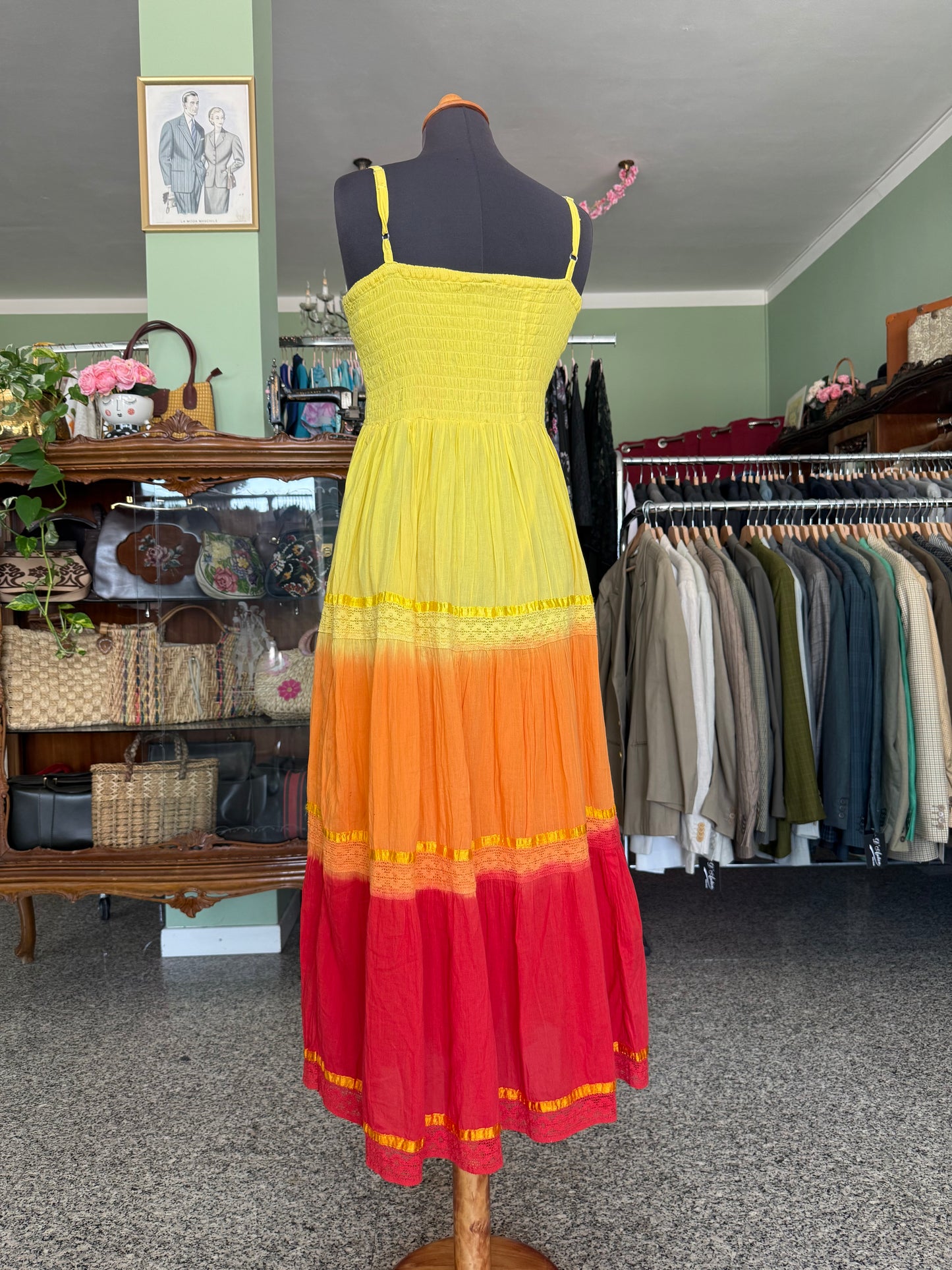 Abito multicolor in cotone - TG. 40/42