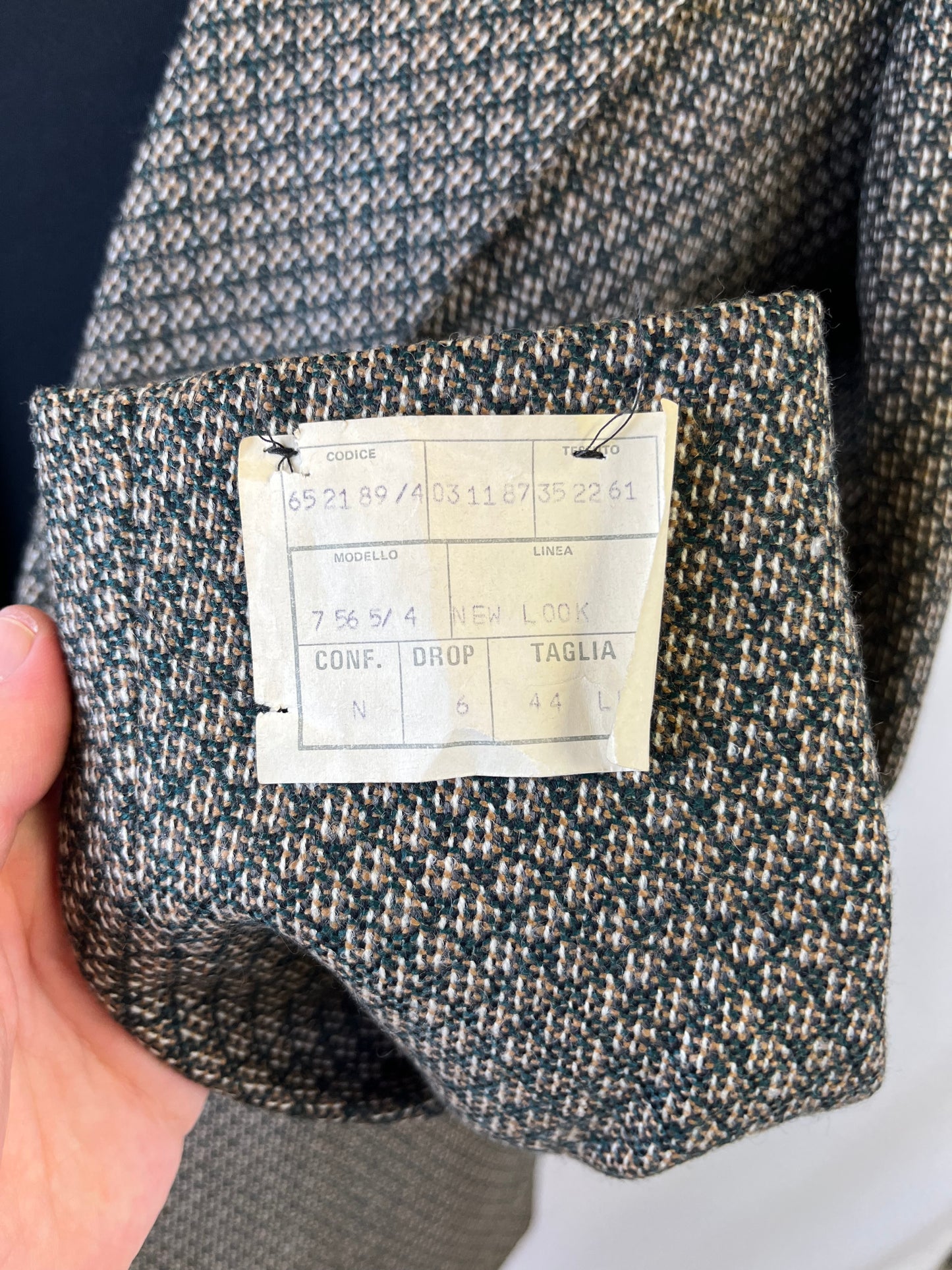 Completo anni '70 tweed tg. 42