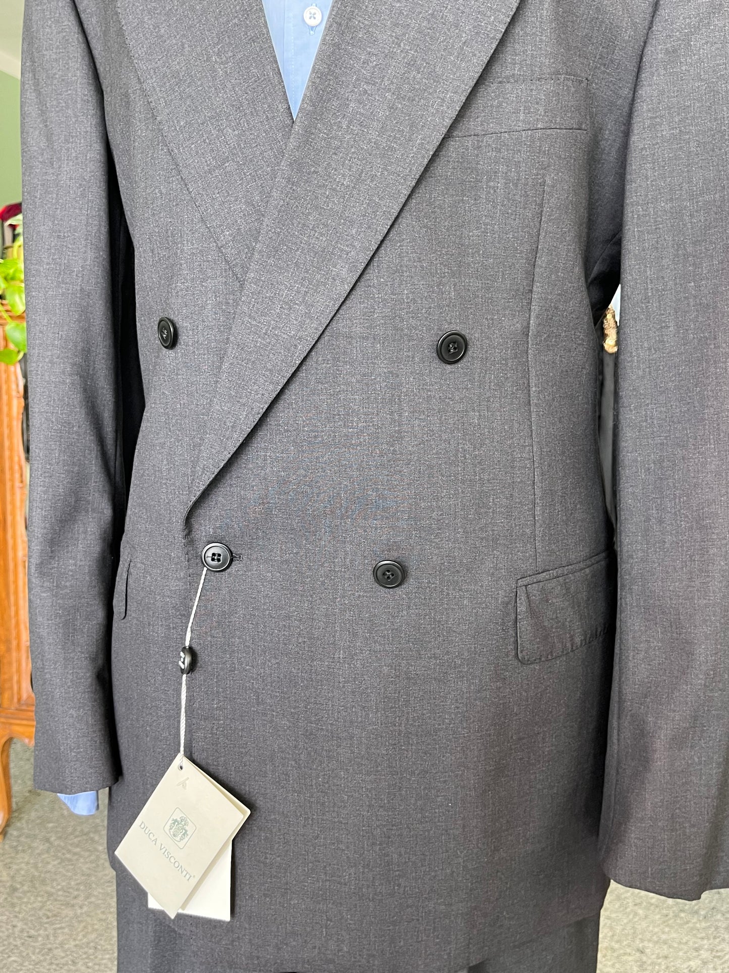 Completo Vitale Barberis Canonico doppiopetto anni '80 NOS tg. 52-54