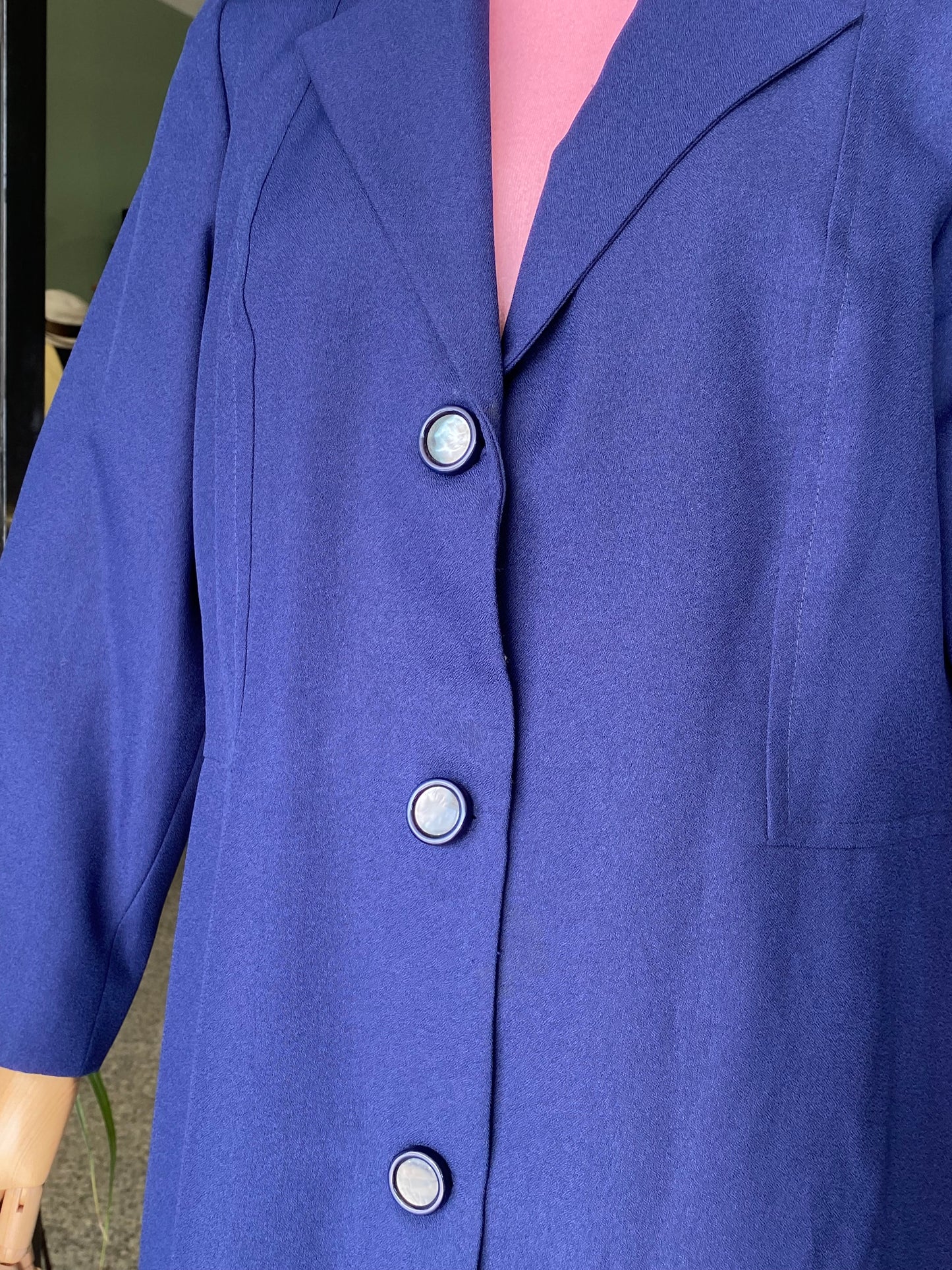 Soprabito sartoriale blu anni ‘60 - TG. 44/46