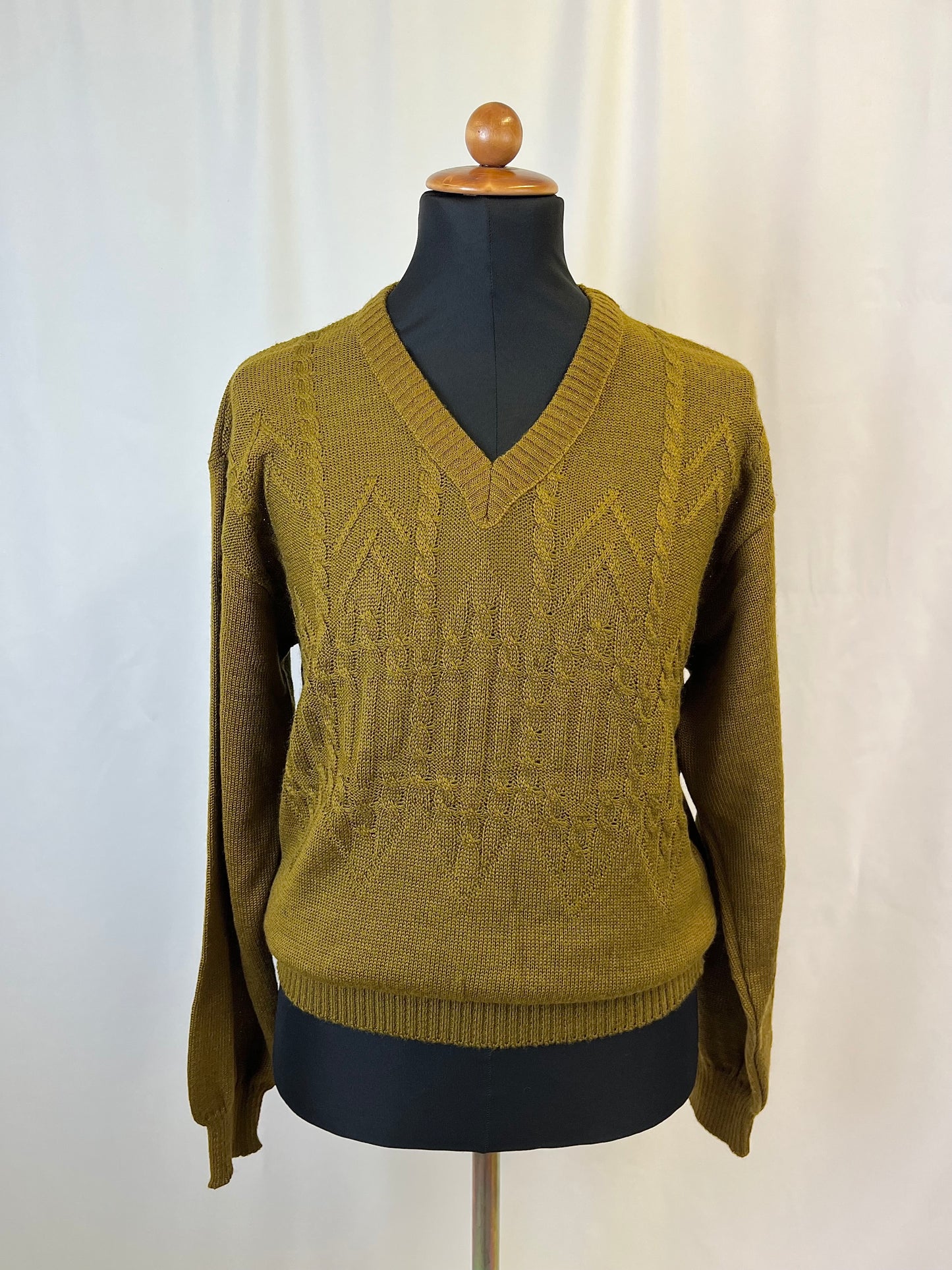 Maglione scollo a V anni '70 tg. M-L