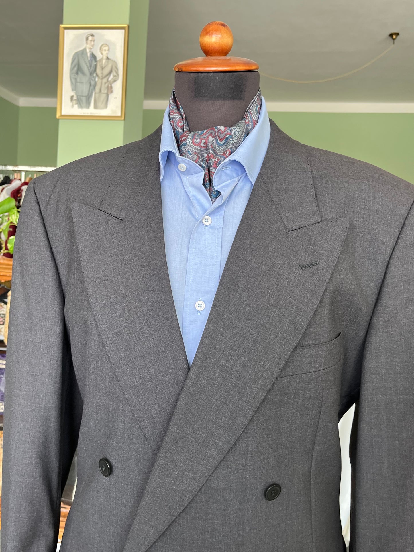 Completo Vitale Barberis Canonico doppiopetto anni '80 NOS tg. 52-54