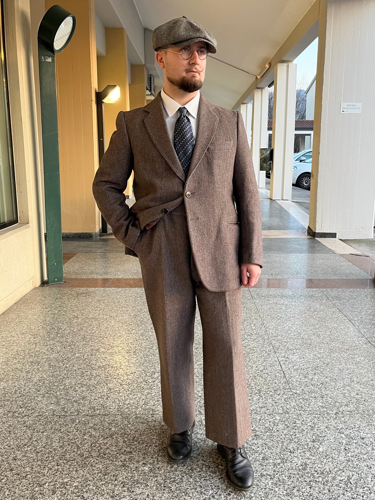 Completo anni '70 tweed tg. 52-54