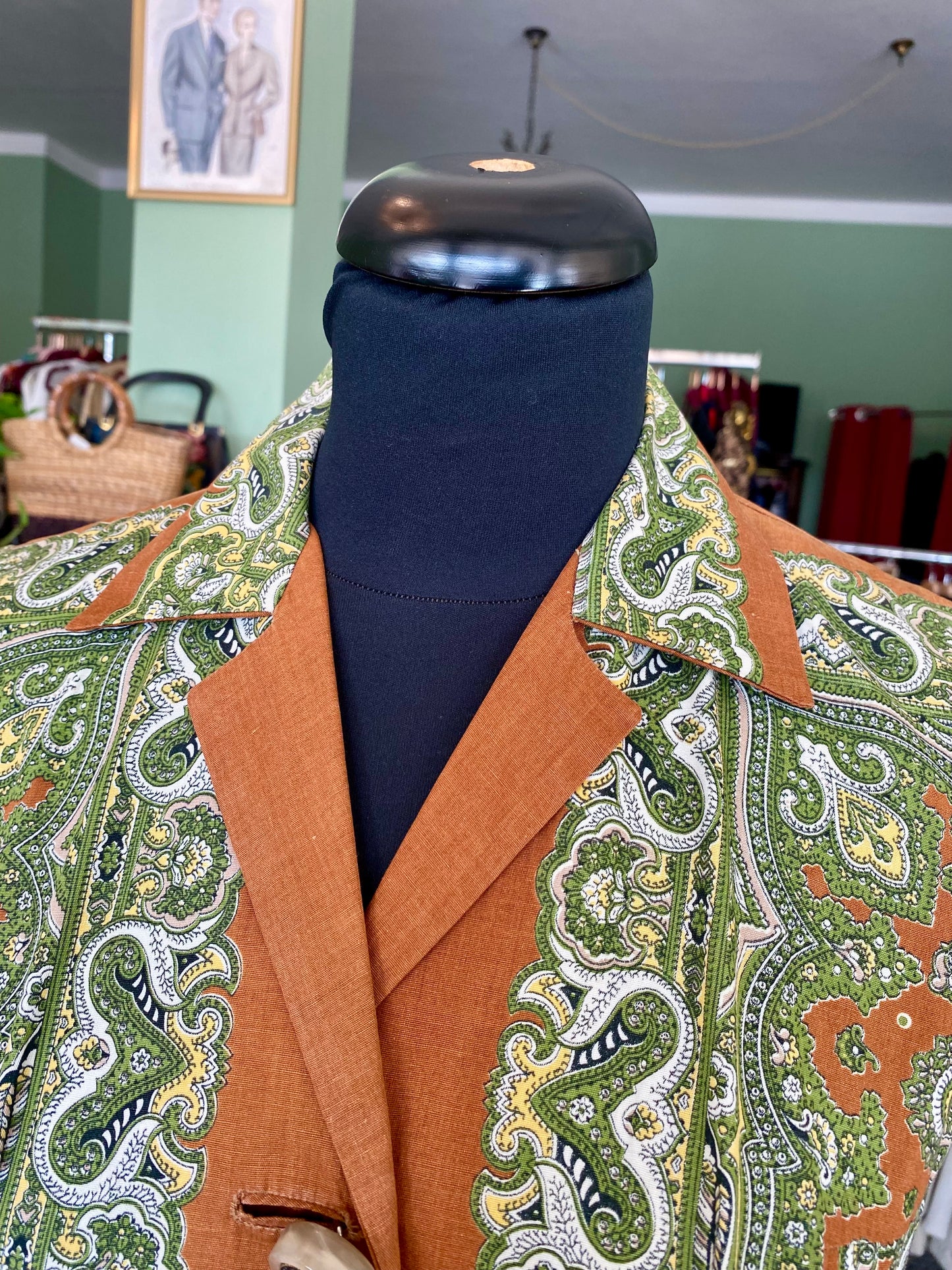 Abito fine anni ‘50 fantasia cashmere - TG. 40
