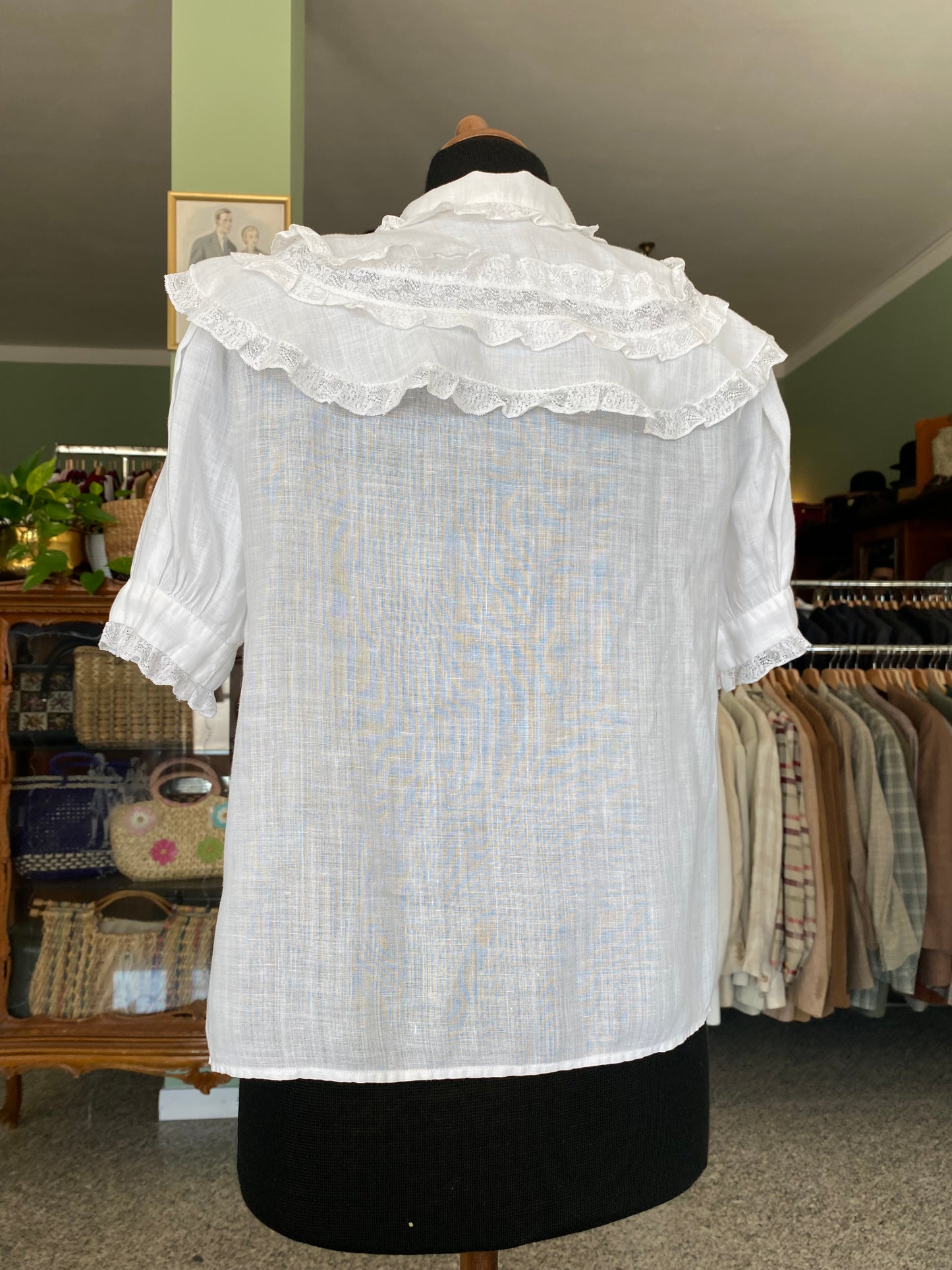 Camicia in garza di cotone anni ‘40 - TG. 38/40