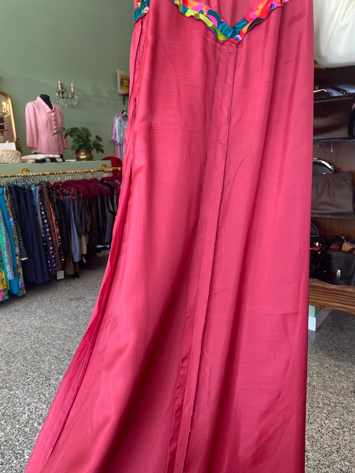 Maxi dress anni ‘70 in seta
