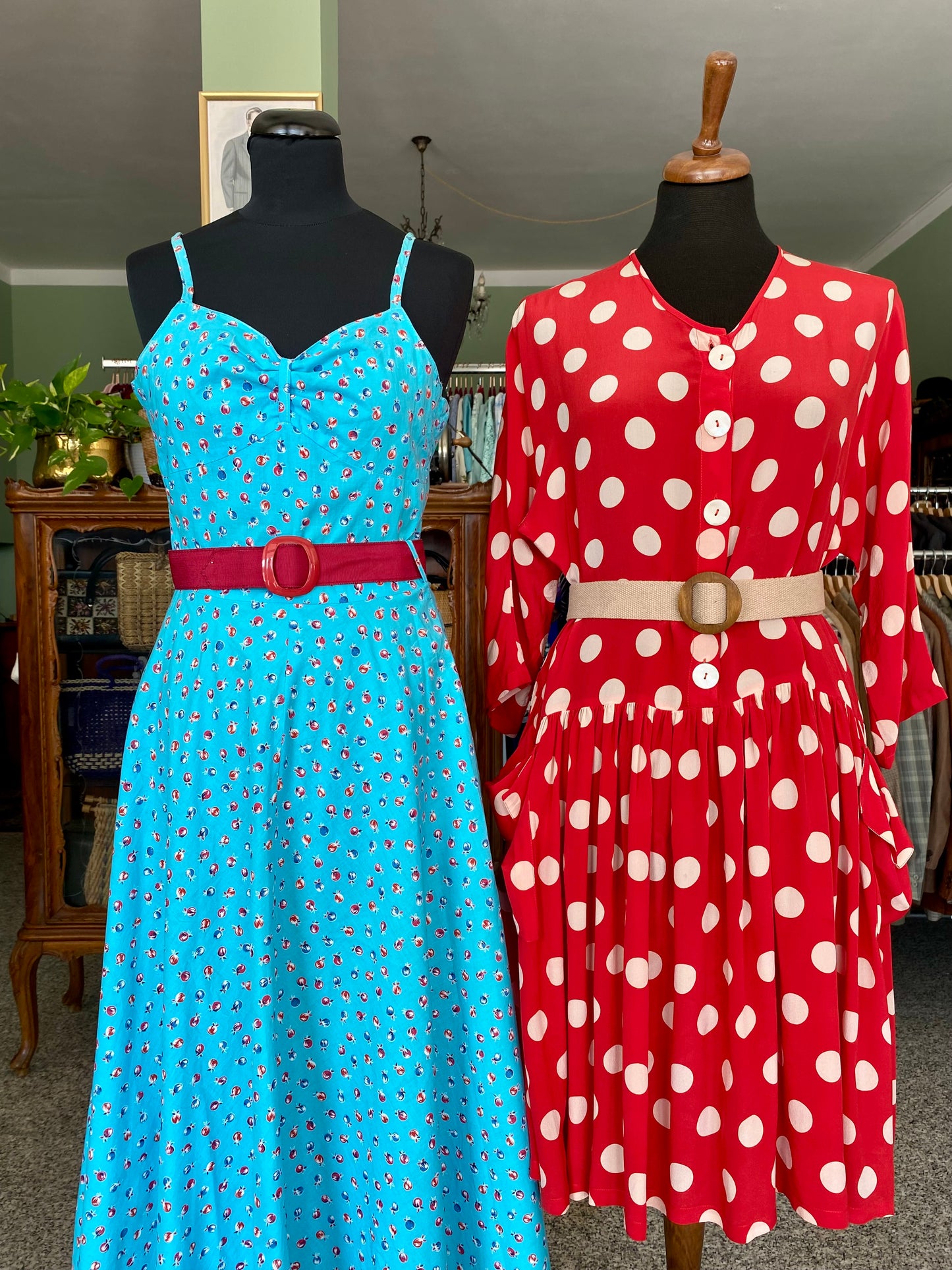 Cherry Bomb – Abito anni '70 in cotone stampato - TG. 36/38
