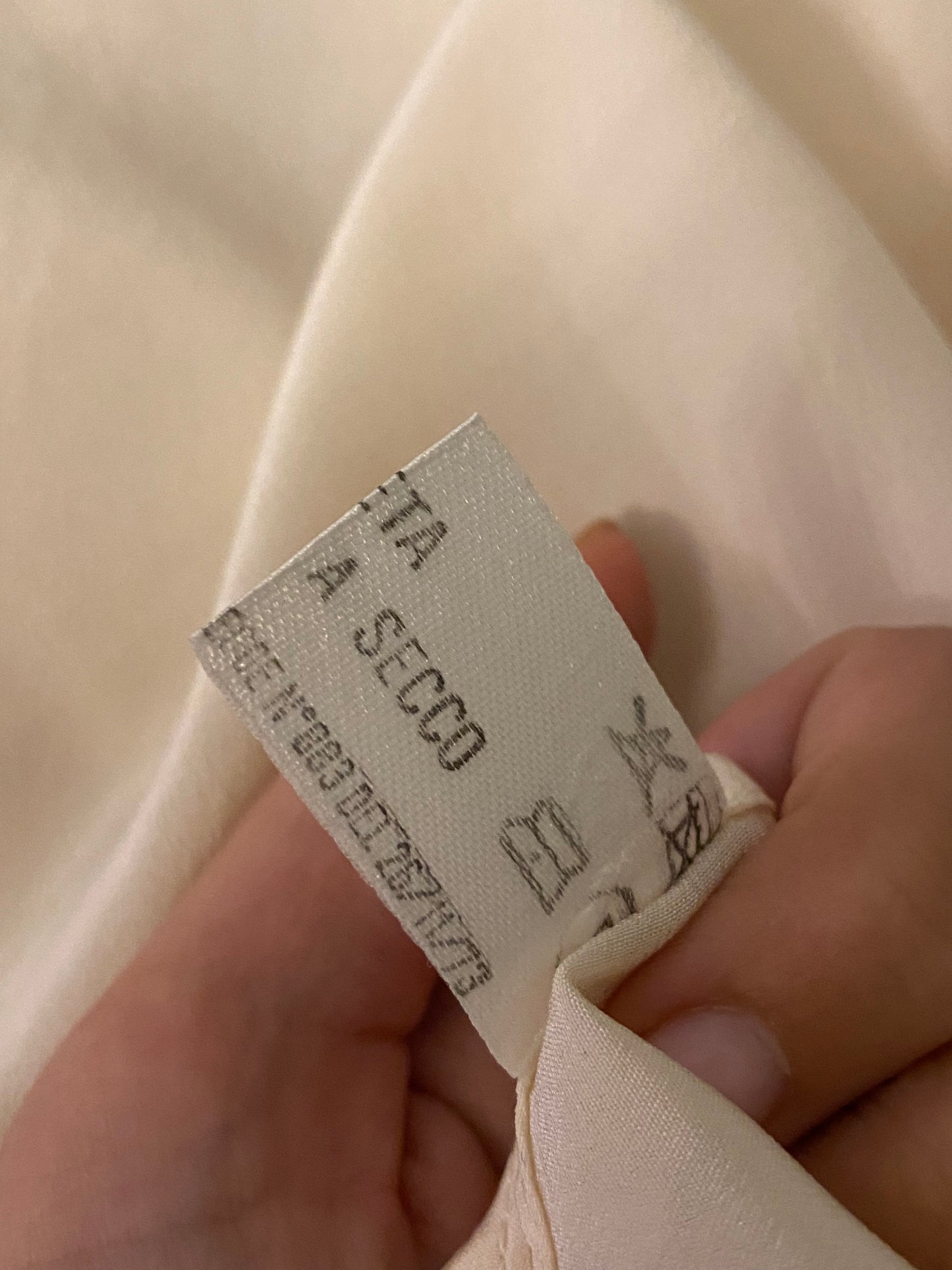 Camicia in seta panna - TG. 44/46